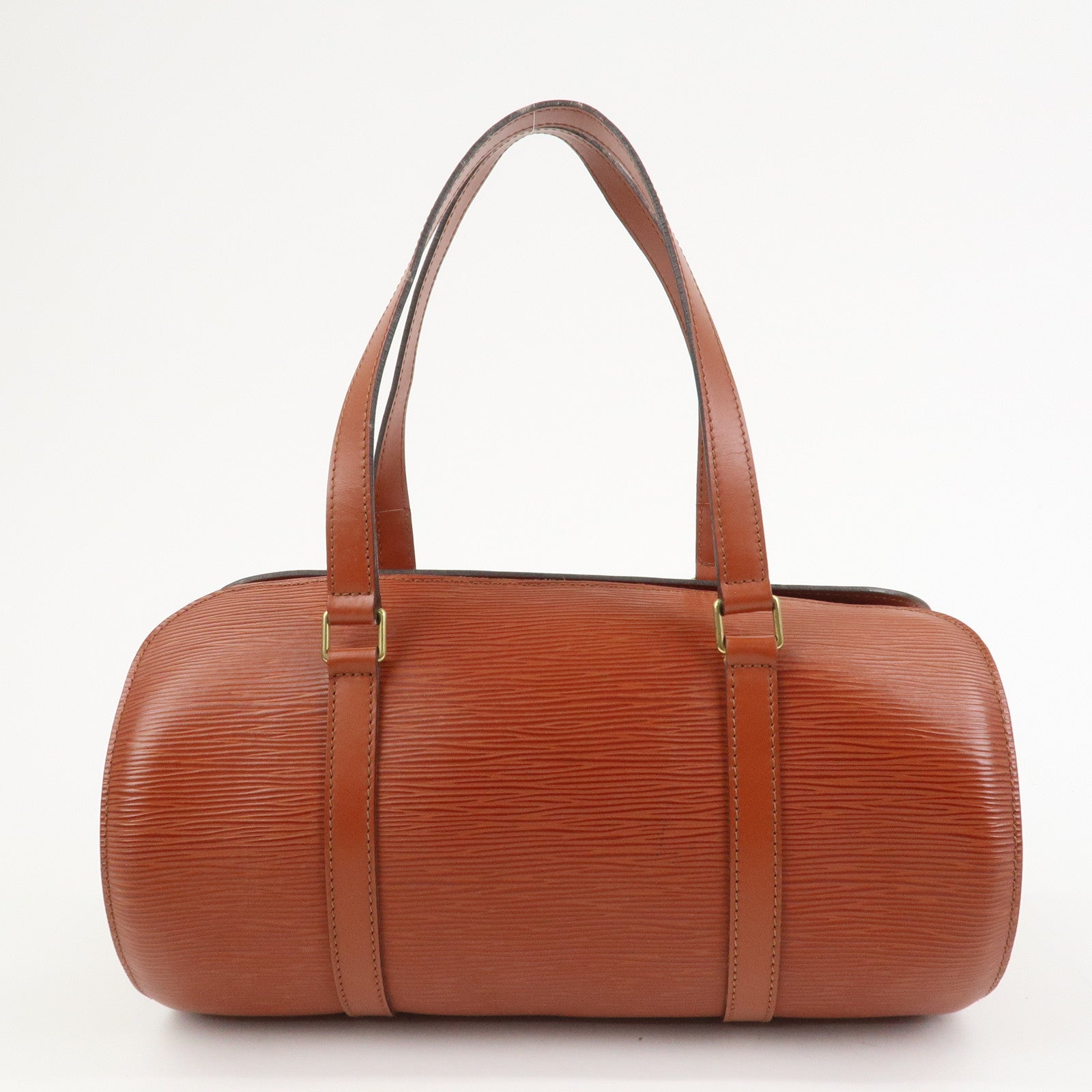 Louis Vuitton Epi Leather Soufflot Hand Bag Kenya Brown M52223