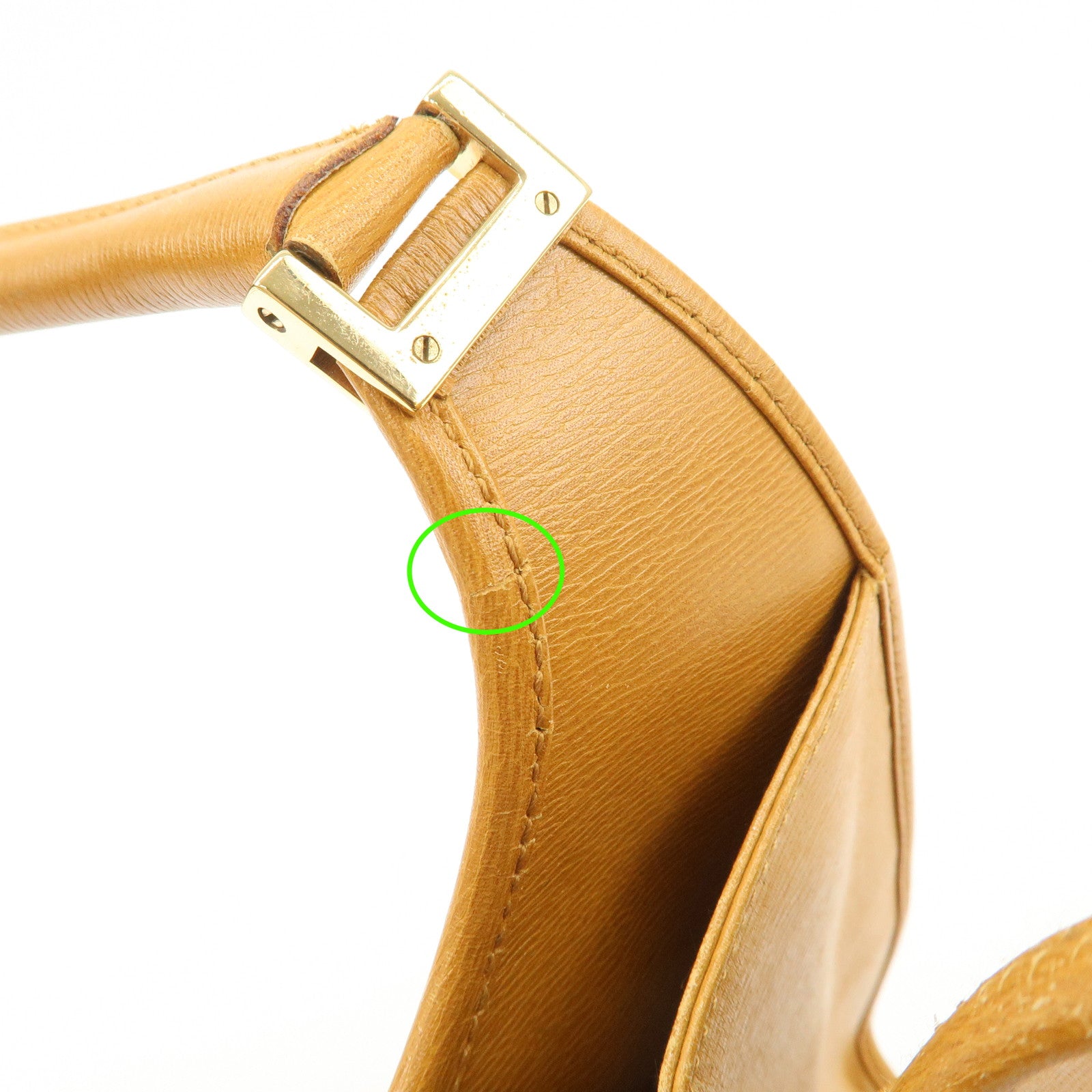 GUCCI Jackie Leather Shoulder Bag Hand Bag Beige 002.1067