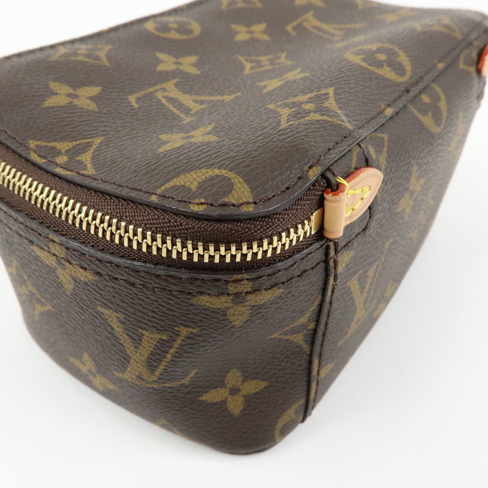 Louis Vuitton Monogram Cube de Rangement PM Pouch Brown M43688