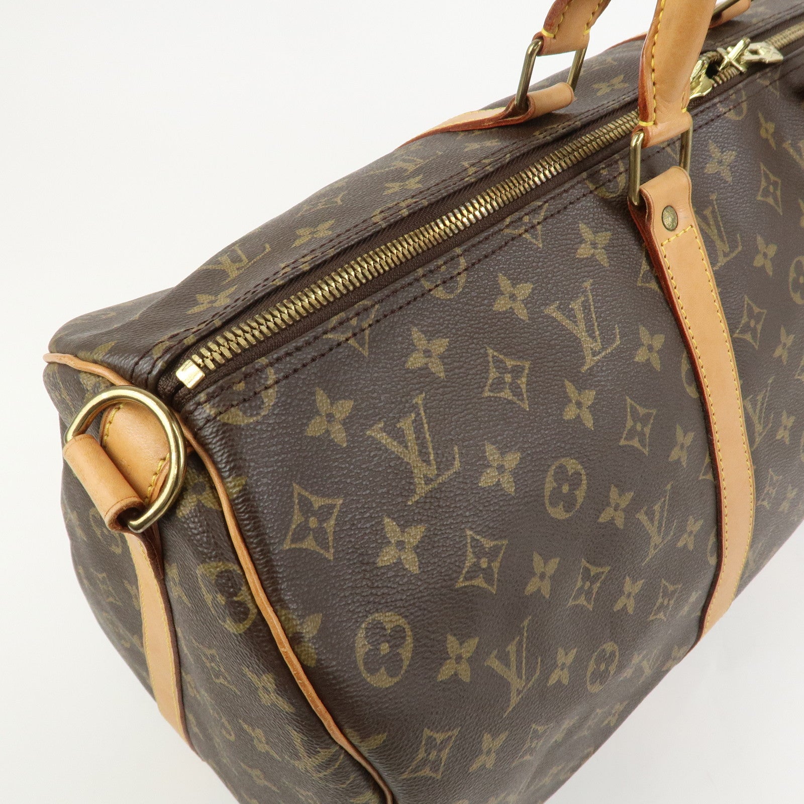 Louis Vuitton Monogram Keep All Bandouliere 50 Boston Bag M41416