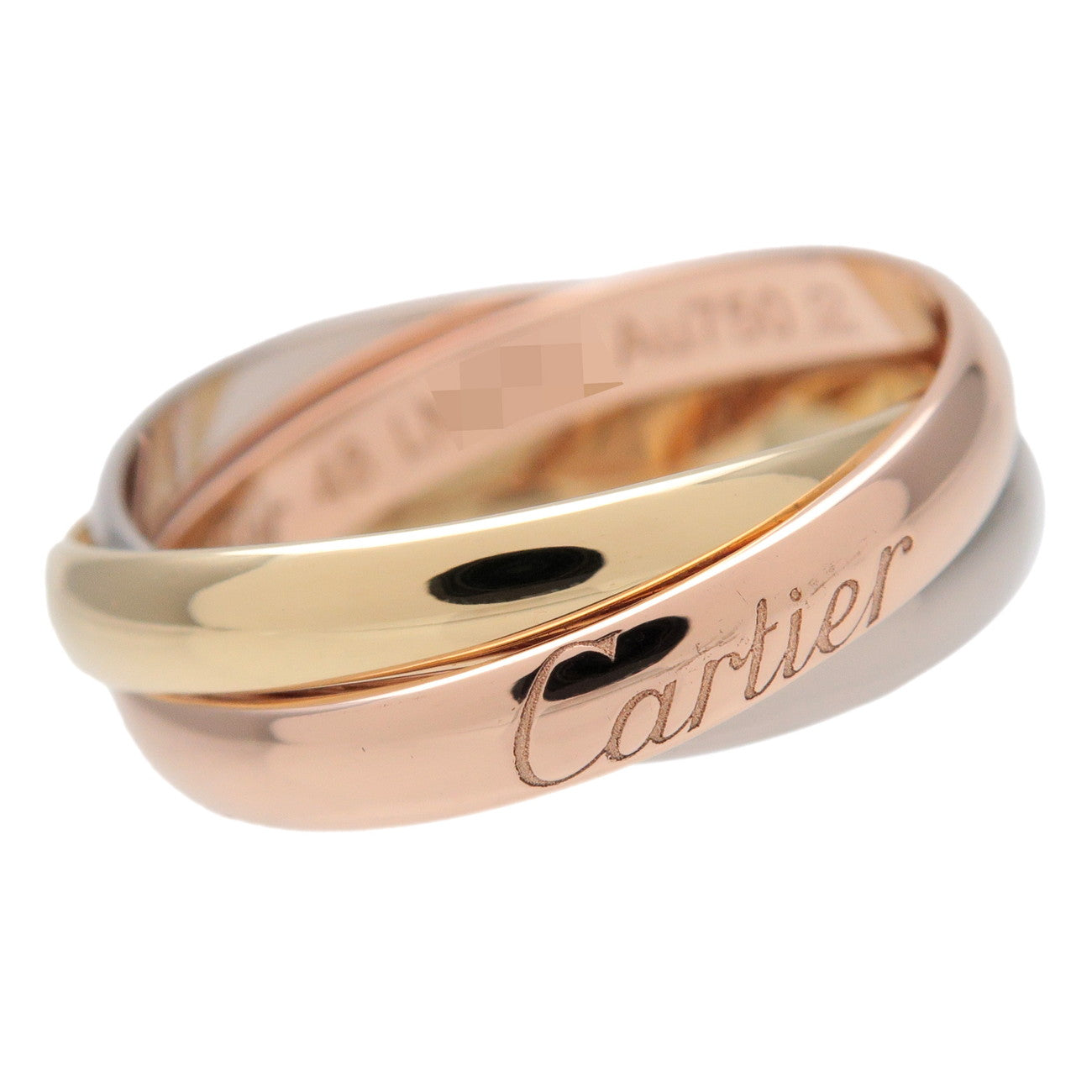 Cartier Trinity Ring SM K18 750YG/WG/PG #48 US5 EU48 HK10