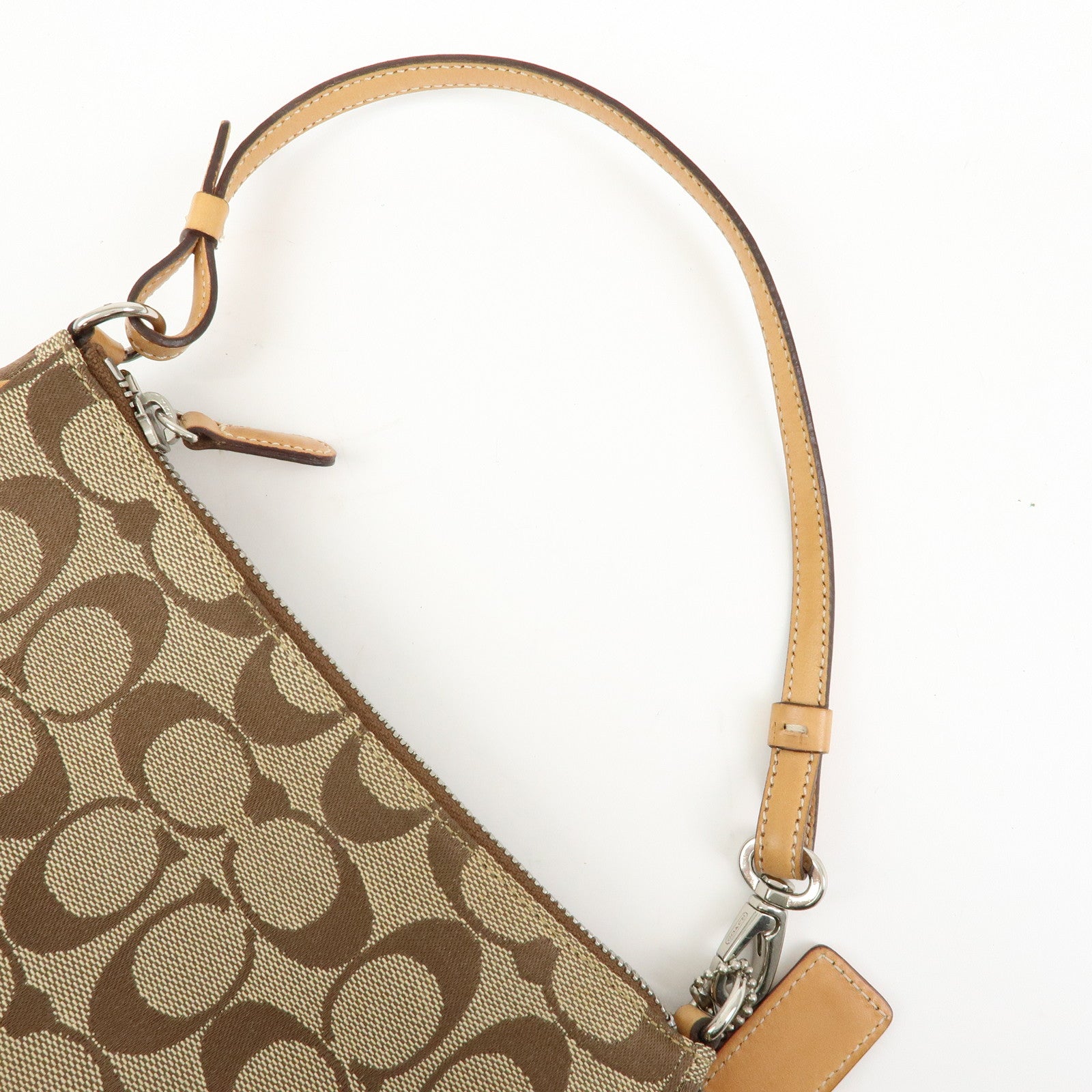 COACH Set of 3 Signature Canvas Leather Shoulder Bag Hand Bag