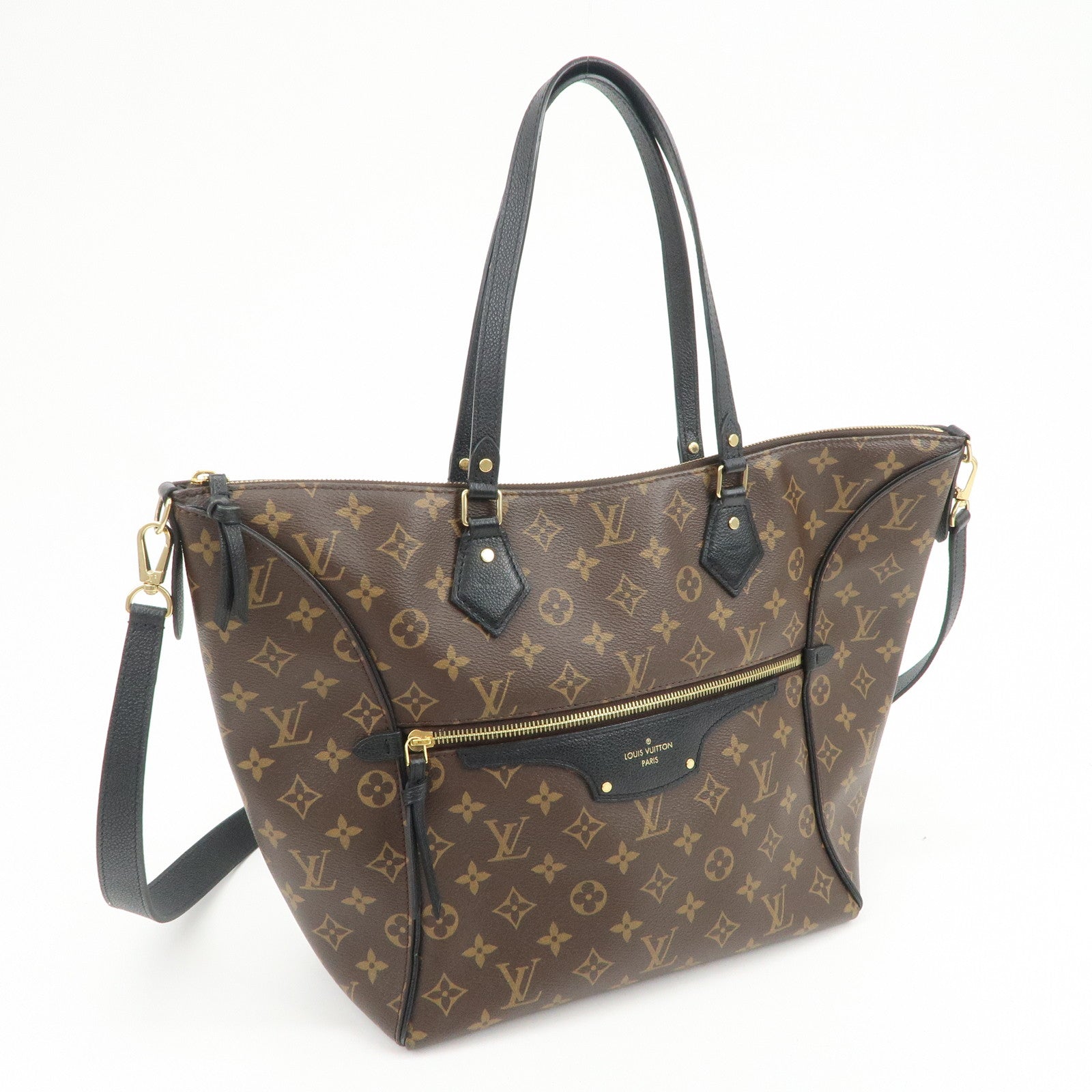 Louis Vuitton Monogram Tournelle 2WAY Bag Tote Bag Noir