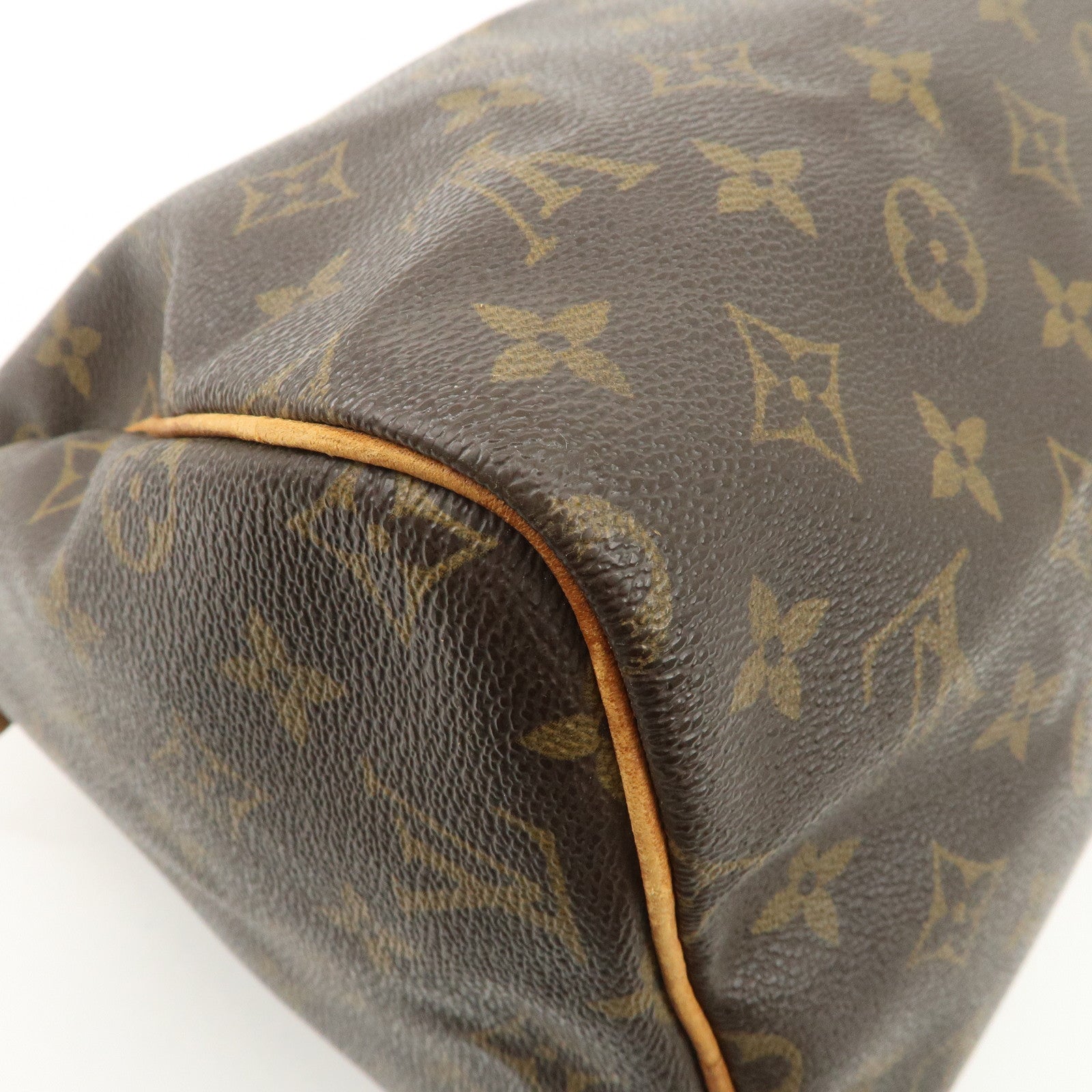 Louis Vuitton Monogram Speedy 30 Hand Bag Boston Bag Brown M41526 Used