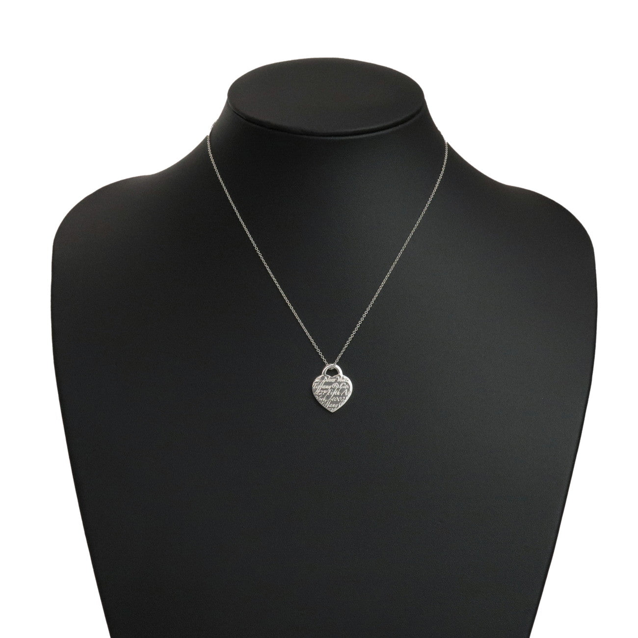 Tiffany & Co Notes Heart Tag Necklace SV925 Silver