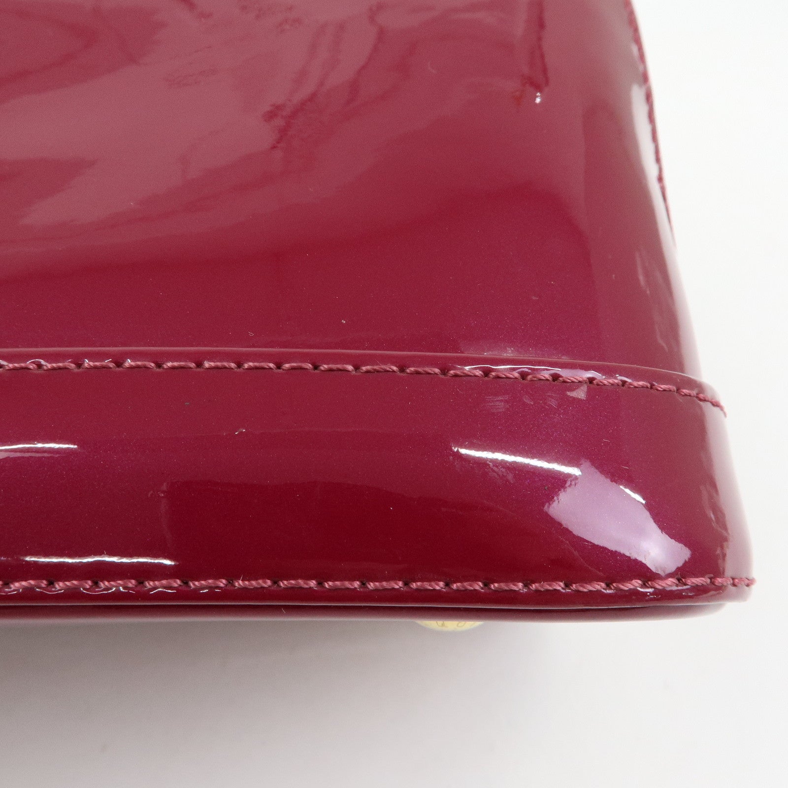 Louis Vuitton Monogram Vernis Alma BB 2Way Bag Magenta M54785