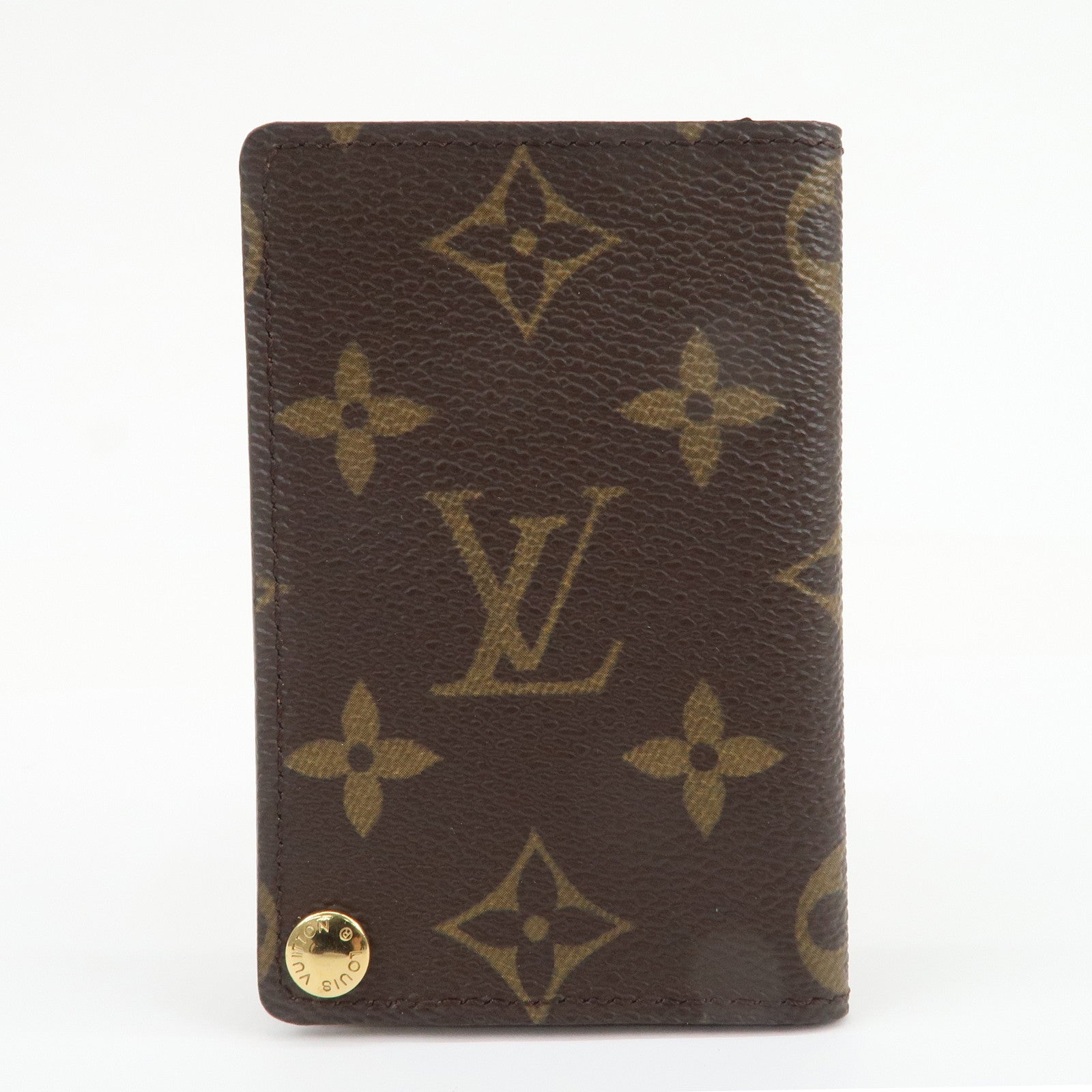 Louis Vuitton Monogram Porte Cartes Credit Pression Brown M60937