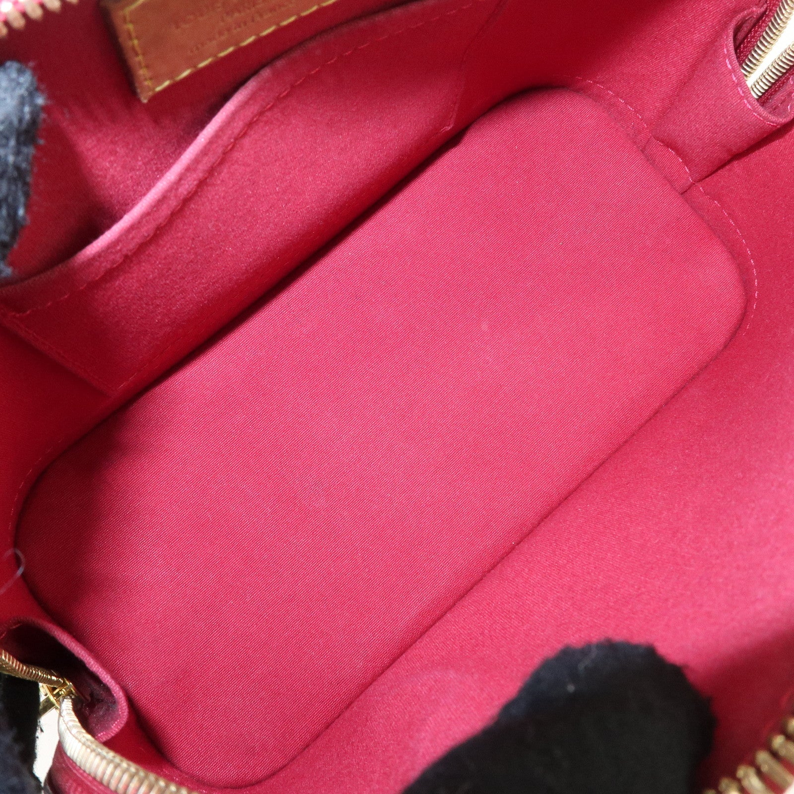 Louis Vuitton Monogram Vernis Alma BB 2Way Bag Red M91606 Used