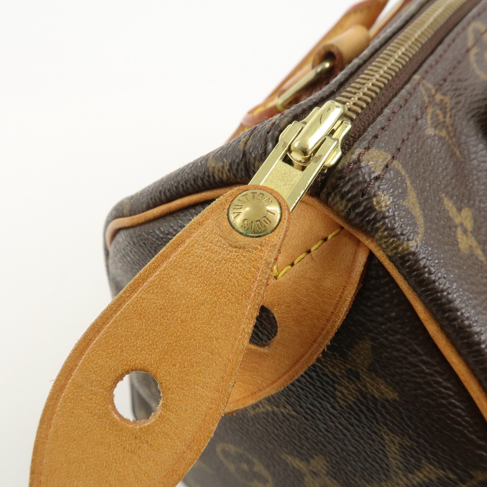 Louis Vuitton Monogram Speedy 25 Boston Bag Hand Bag Brown M41528