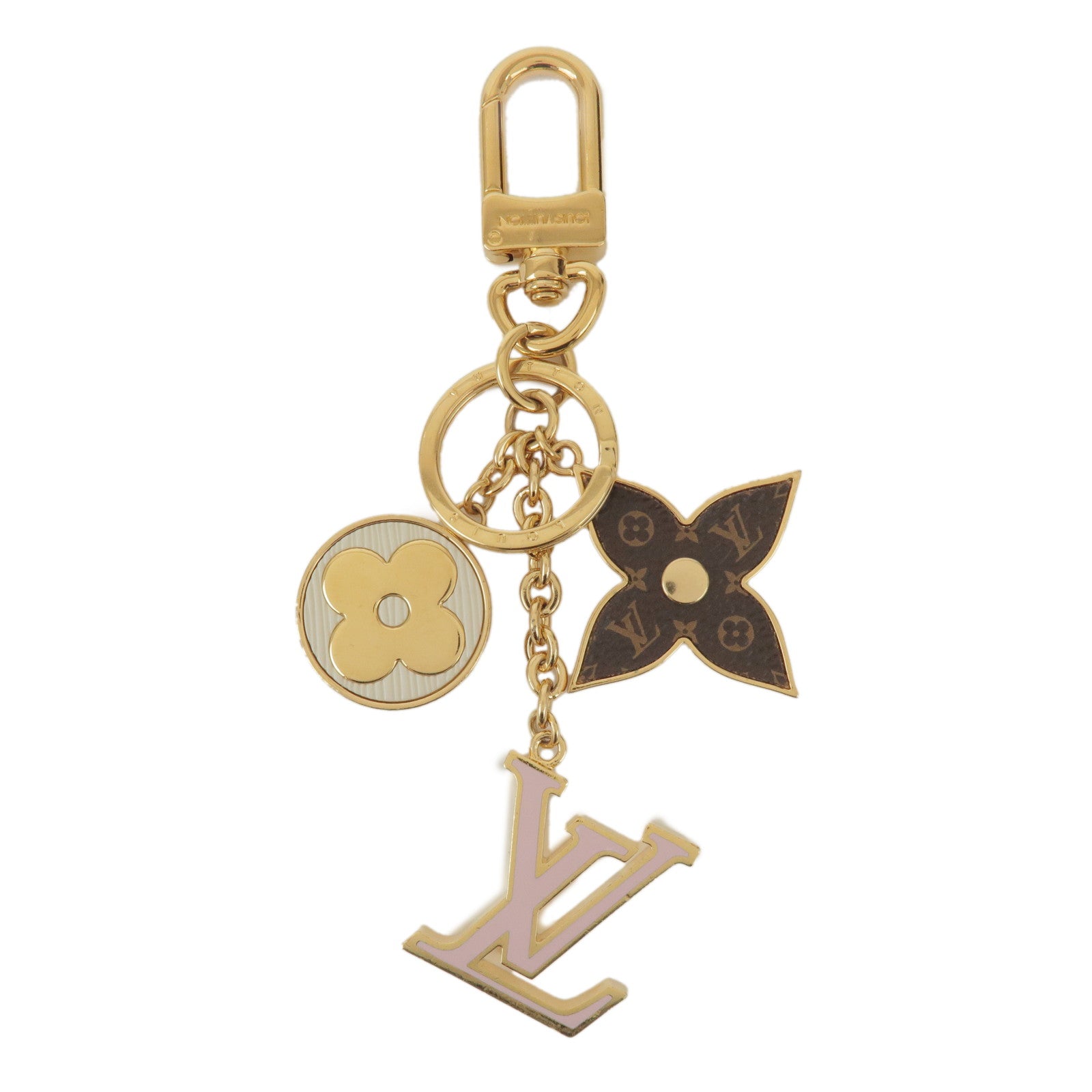 Louis Vuitton Porte Cles Spring Street Metal Bag Charm Gold M69008