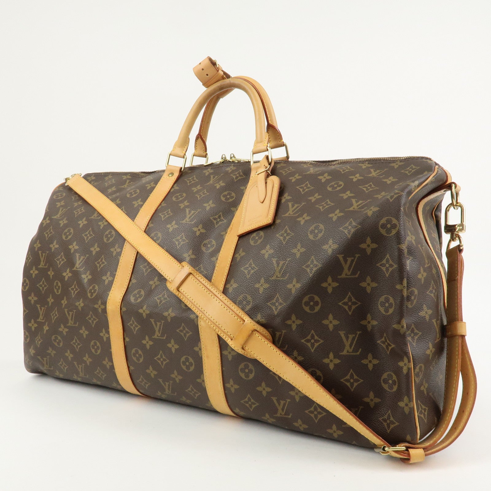 Louis Vuitton Monogram Keep All 60 Boston Bag Brown M41422