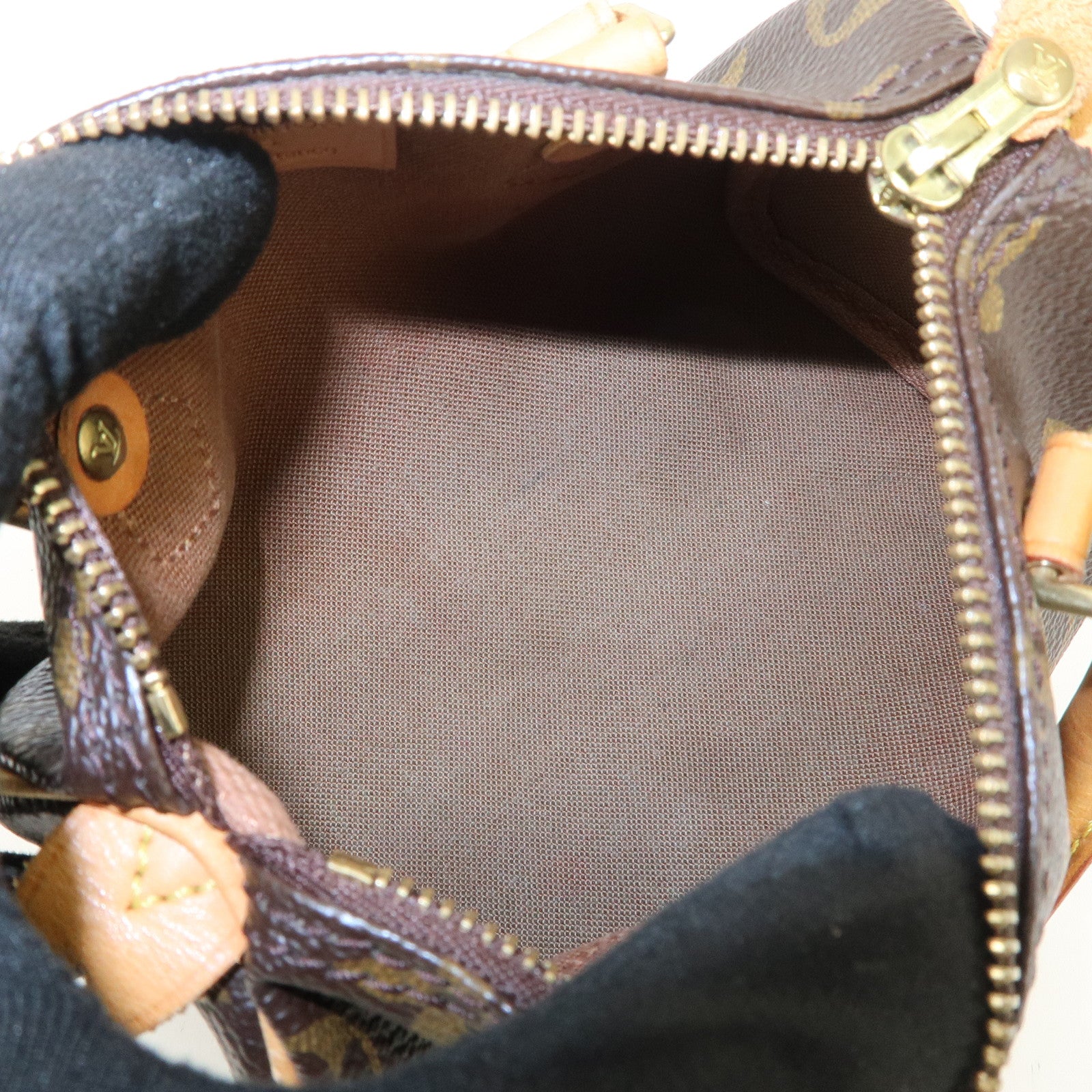 Louis Vuitton Monogram Mini Speedy & Shoulder Strap Brown M41534