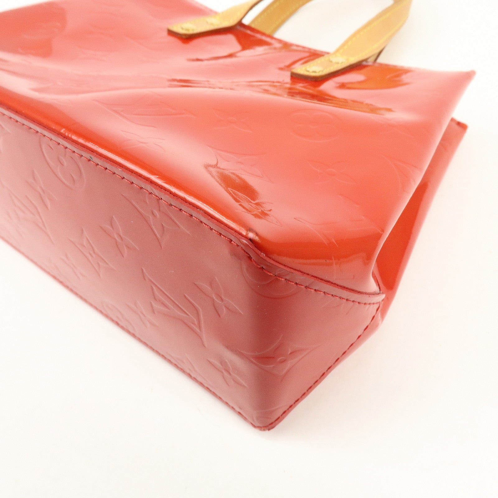 Louis Vuitton Monogram Vernis Lead PM Hand Bag Pomme d'Amour M91990