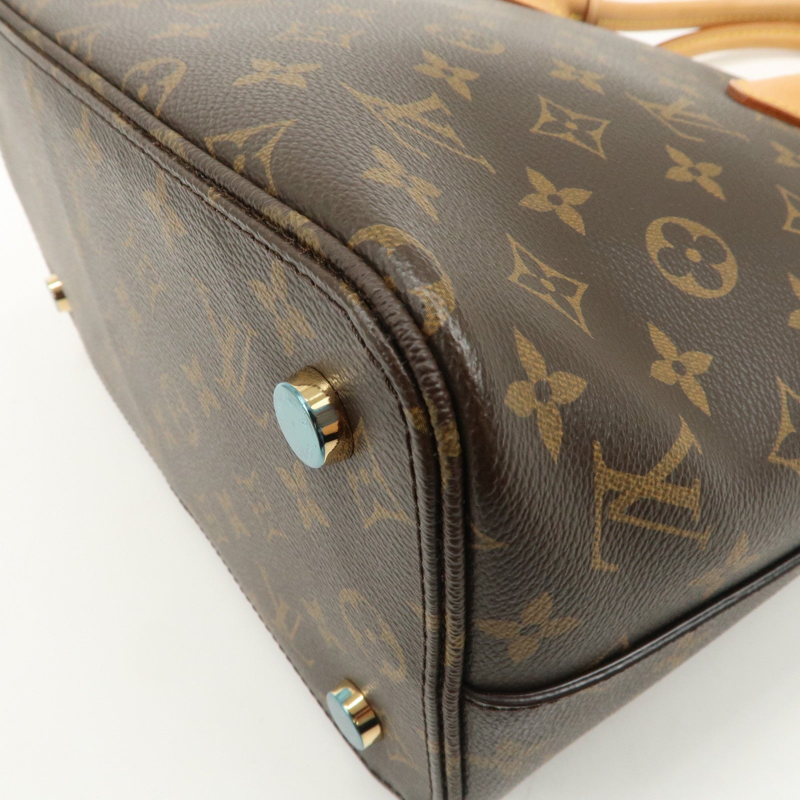 Louis Vuitton Monogram Leather Lockit PM Hand Bag Brown M40613
