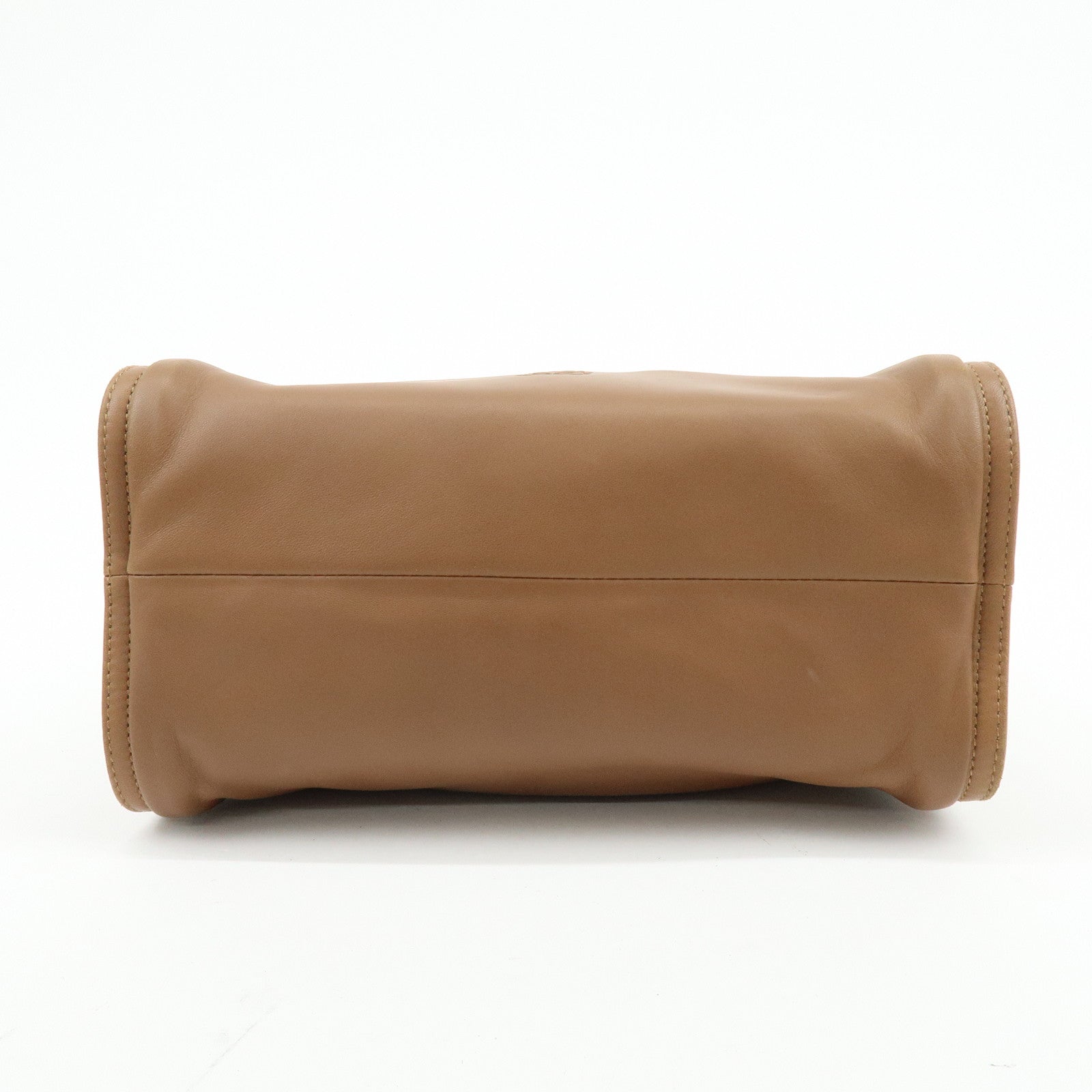 LOEWE Anagram Nappa Leather Shoulder Bag Hand Bag Brown