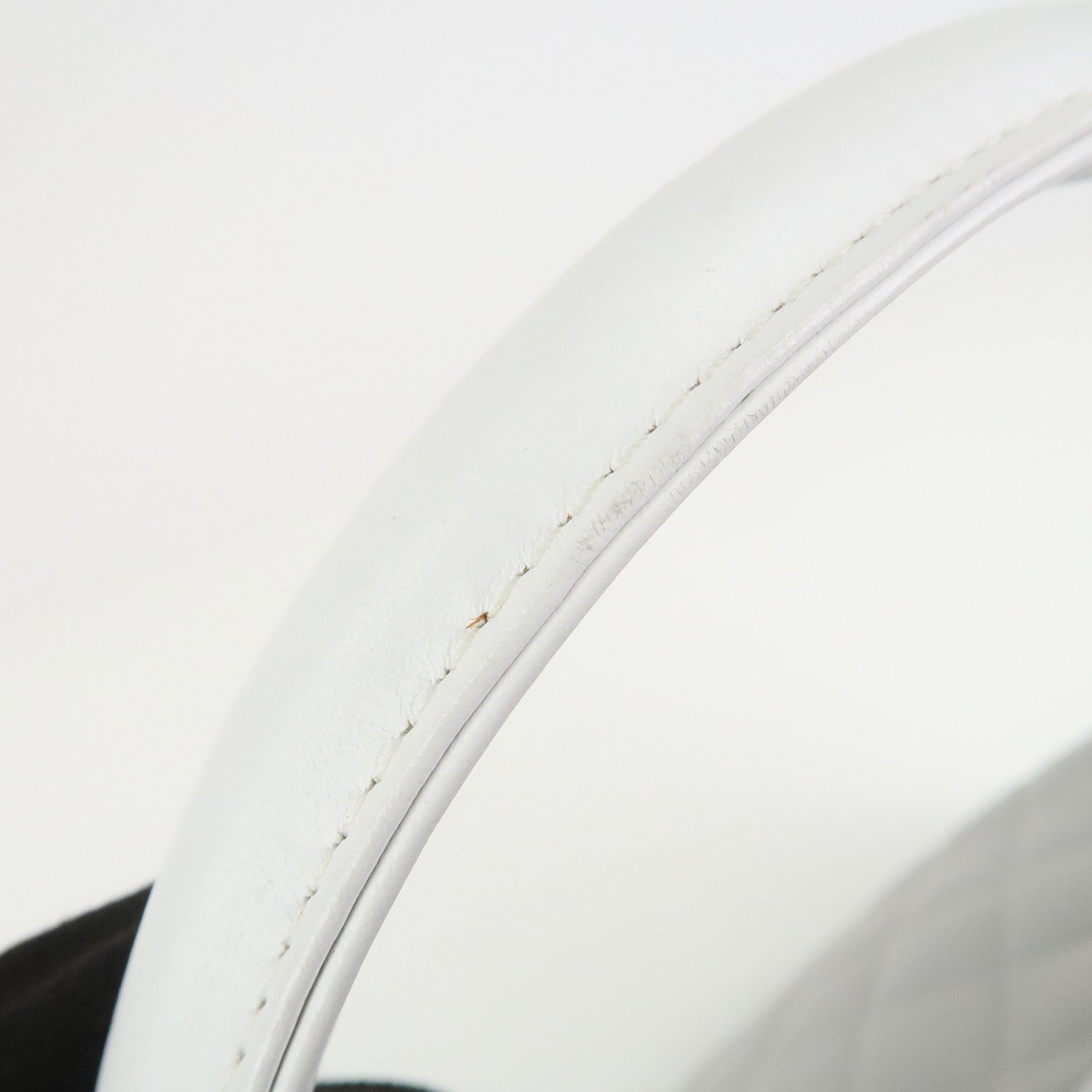 CHANEL Sports Line COCO Mark Canvas Leather Hand Bag Gray White