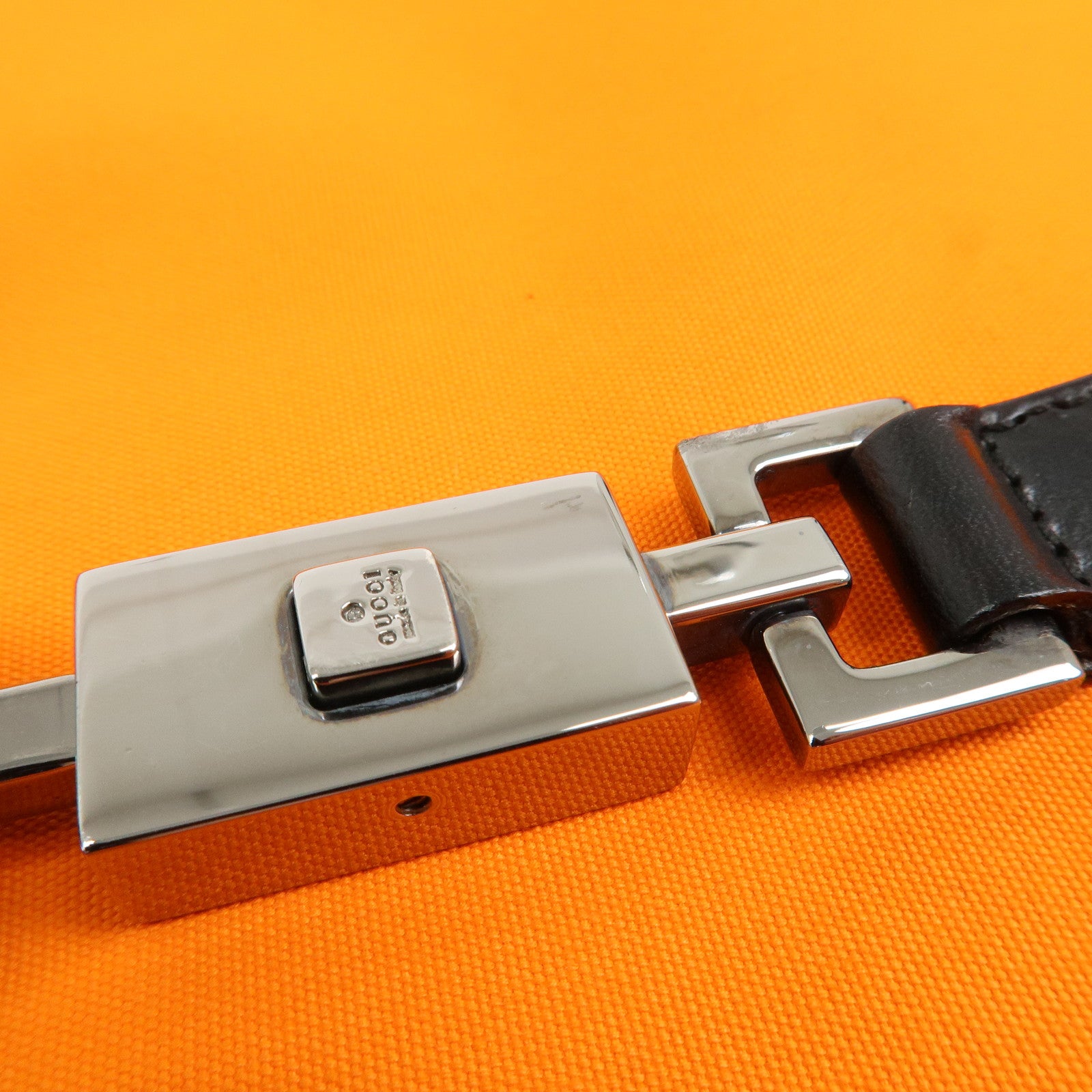 GUCCI Jackie Canvas Leather Shoulder Bag Hand Bag Black 001・3306