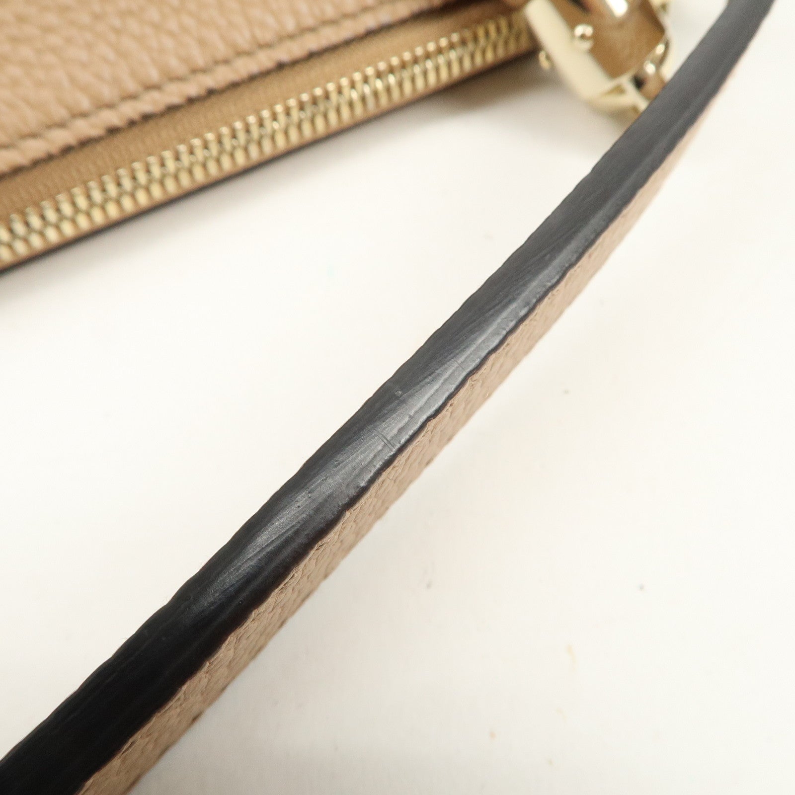 GUCCI SOHO Leather 2Way Bag Shoulder Bag Beige 408825