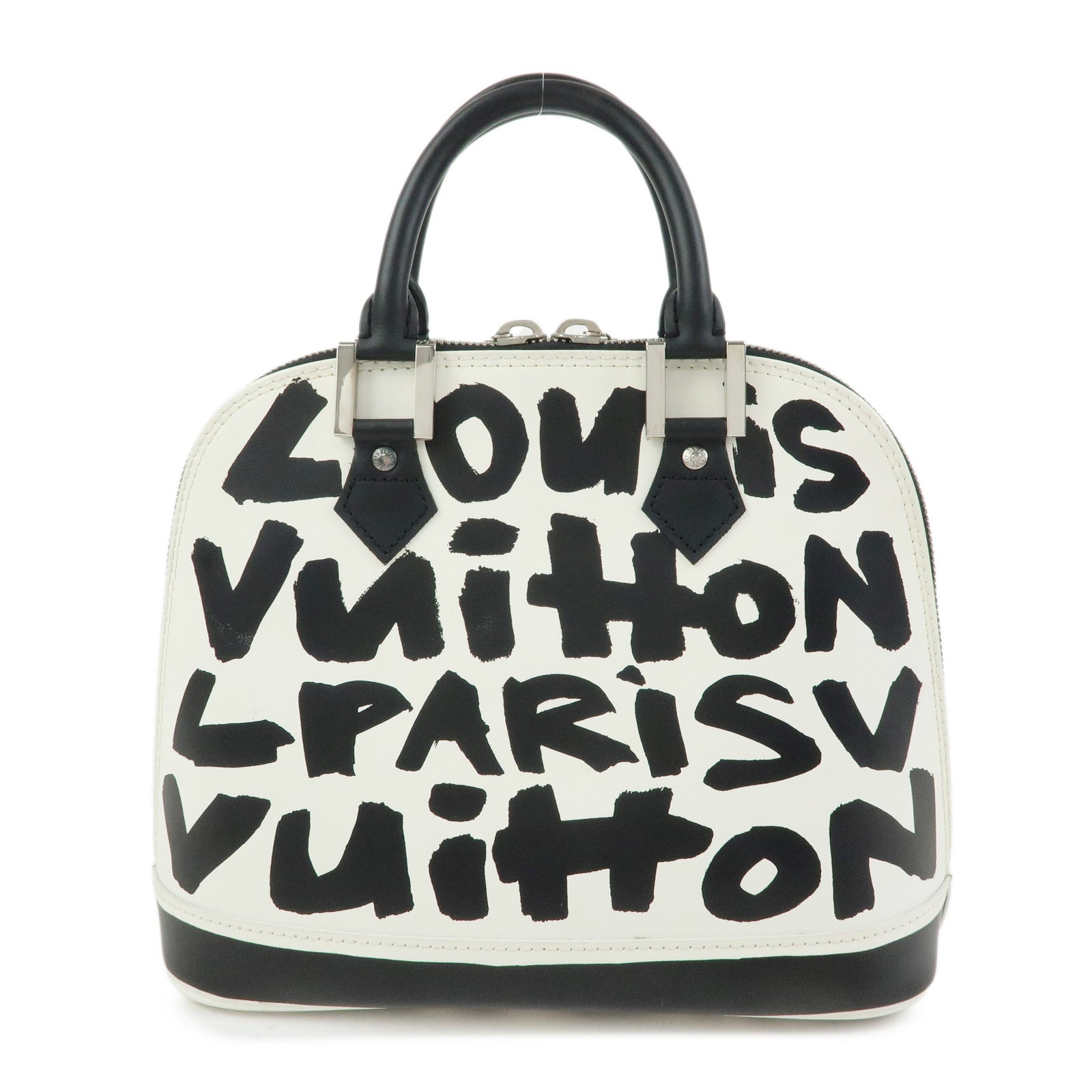 Louis Vuitton Monogram Graffiti Alma MM Hand Bag 2001 SS M92179