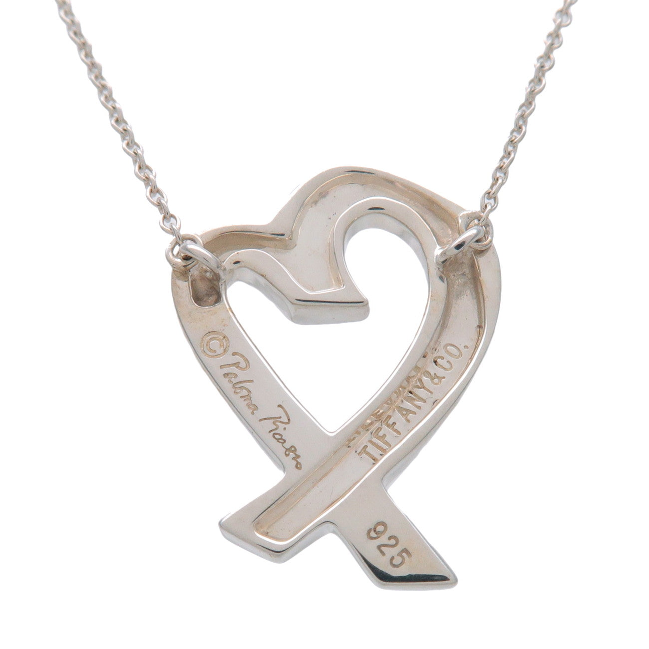 Tiffany & Co Loving Heart Necklace Medium SV925 Silver