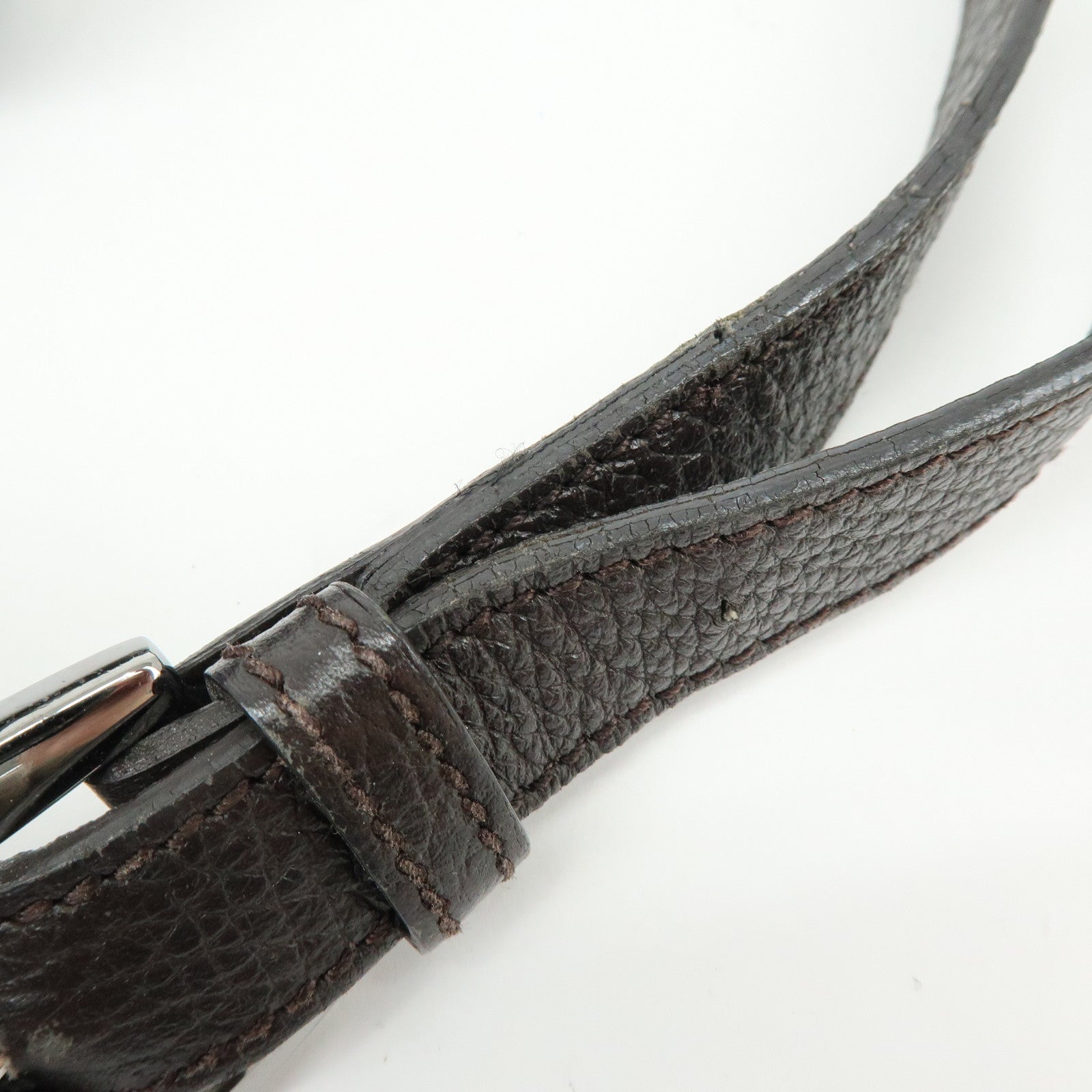 GUCCI Abbey GG Canvas Leather Shoulder Crossbody Bag Brown 265691