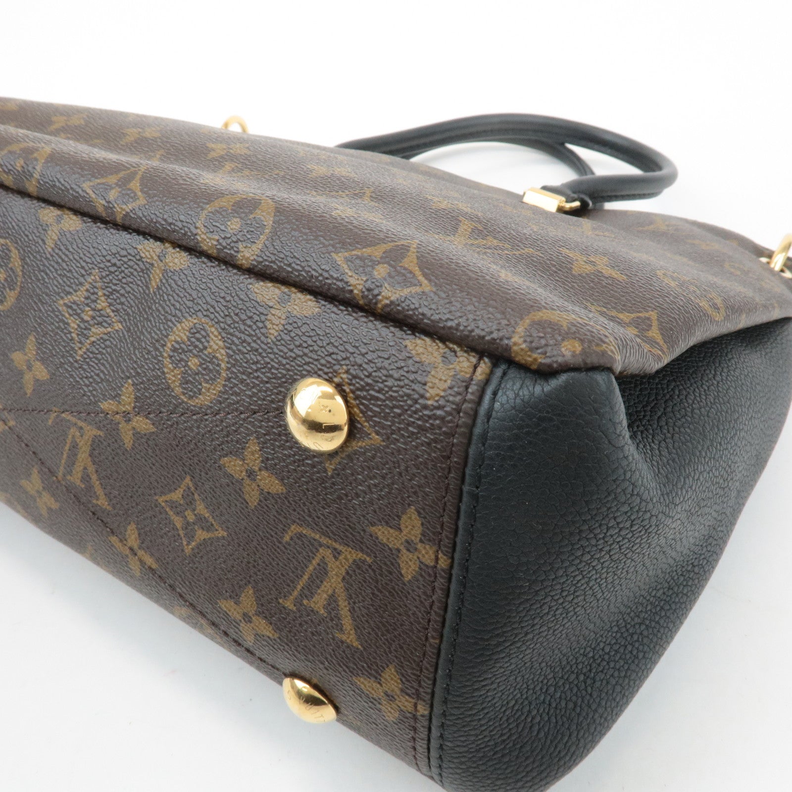 Louis Vuitton Monogram Pallas 2Way Hand Bag Noir M42756 Used