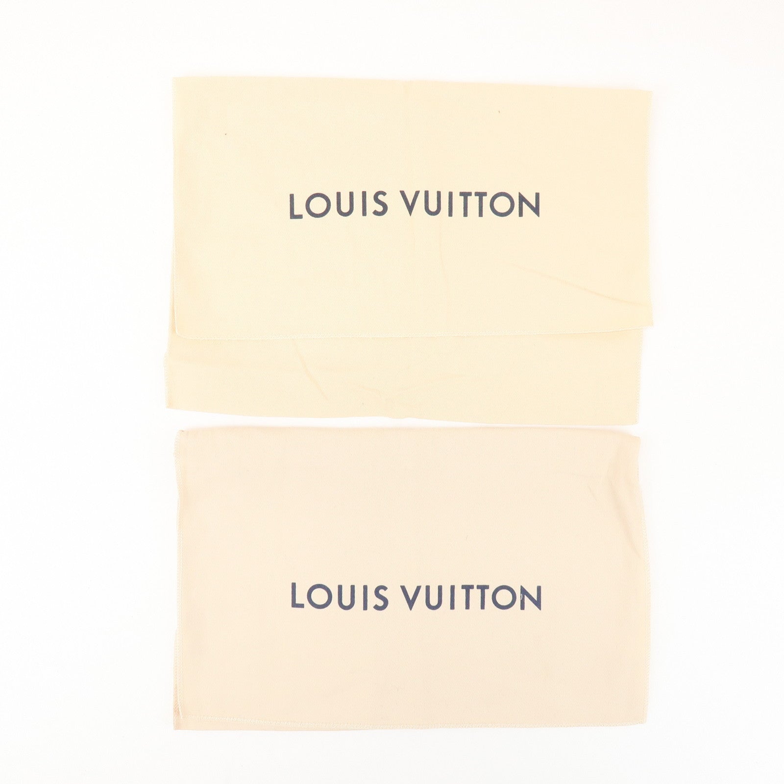 Louis Vuitton Set of 10 Dust Bag Storage Bag Flap Style Beige