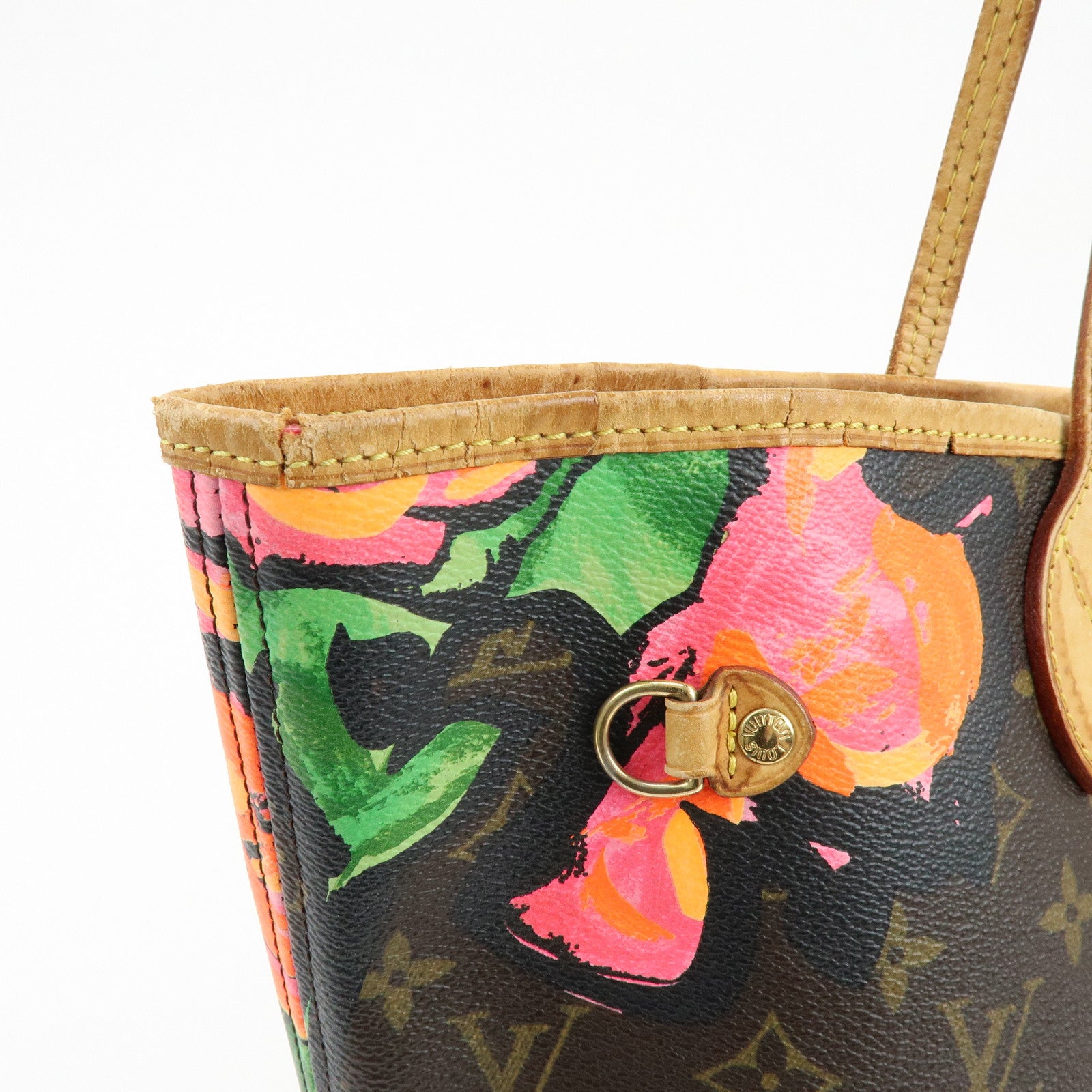 Louis Vuitton Monogram Rose Neverfull MM Tote Shoulder Bag M48613
