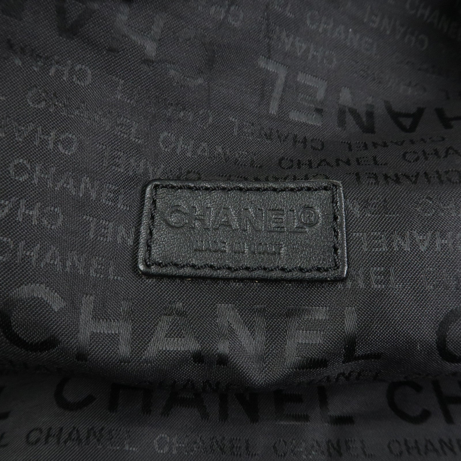 CHANEL COCO Mark Sport Line Nylon Boston Bag Shoulder Bag Black