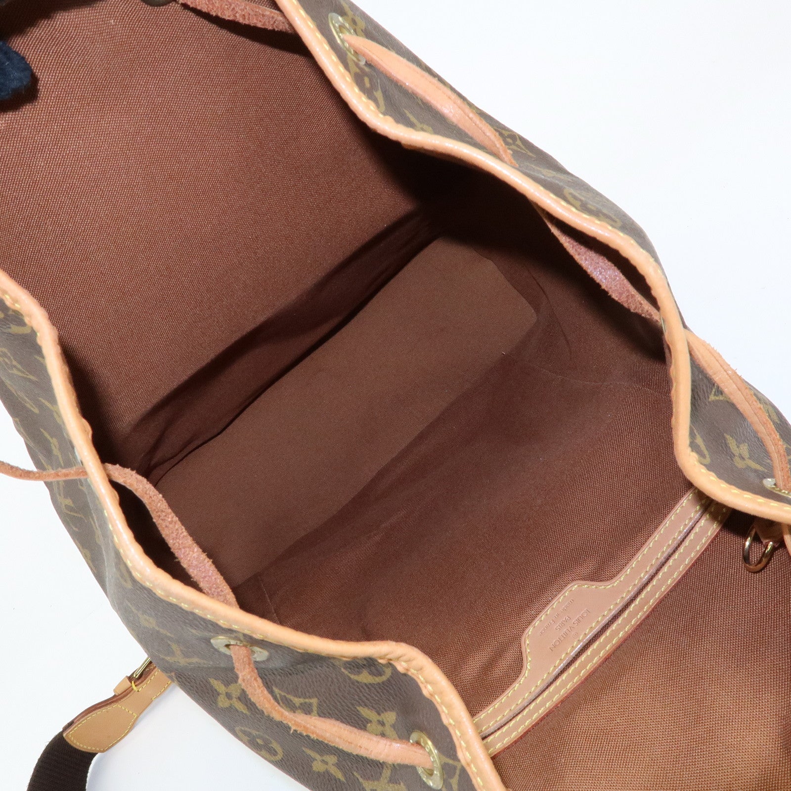 Louis Vuitton Monogram Montsouris GM Backpack Rucksack Brown M51135