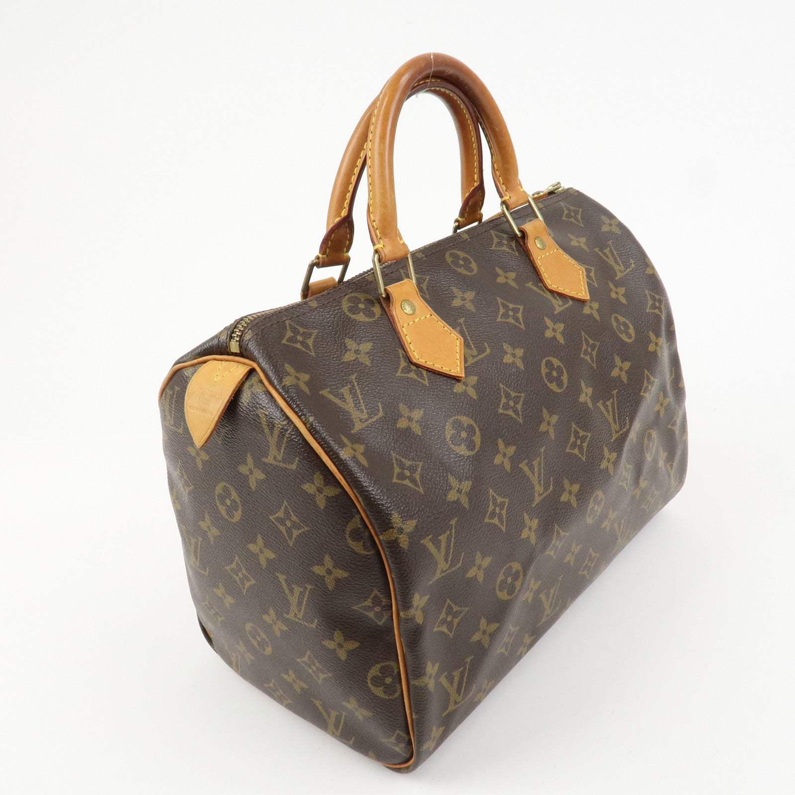 Louis Vuitton Monogram Speedy 30 Boston Bag Hand Bag Brown M41526