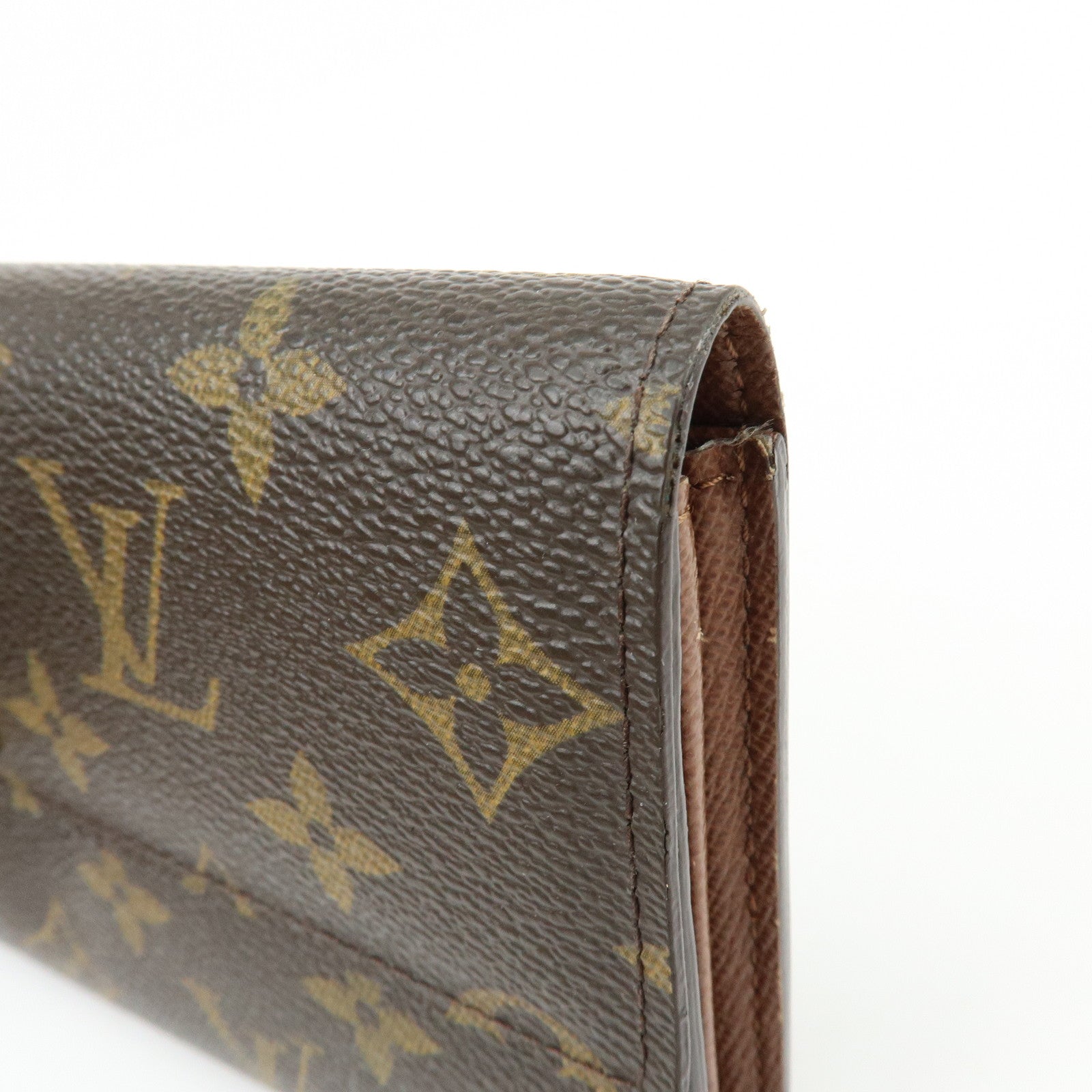 Louis Vuitton Monogram Portefeuille Sarah Long Wallet Brown M61734