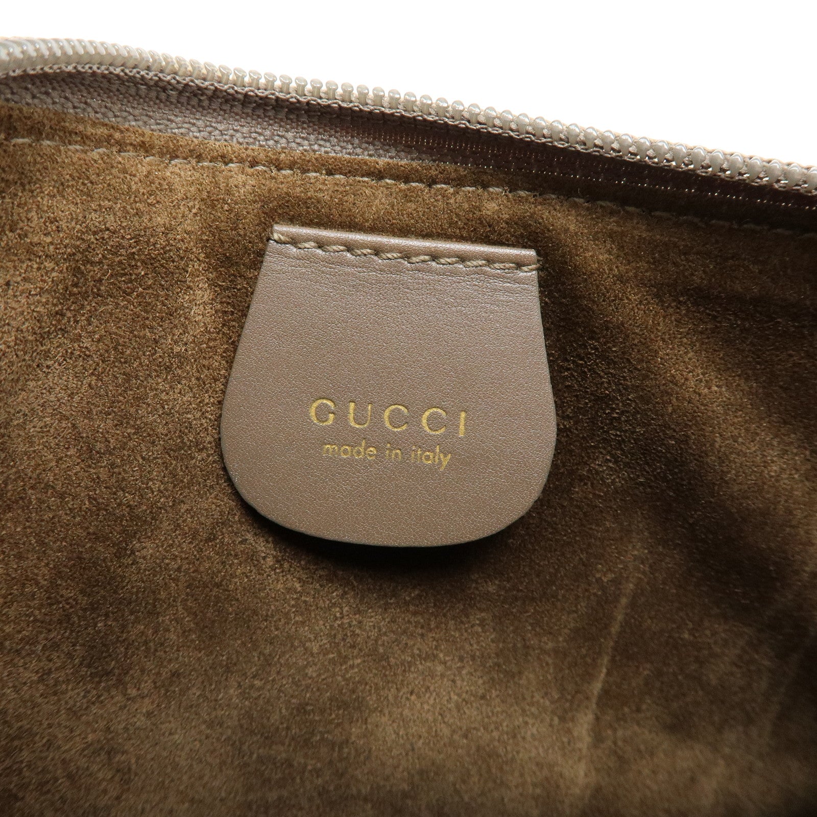 GUCCI Bamboo Leather Shoulder Bag Hand Bag Brown 001・2058・1883・0