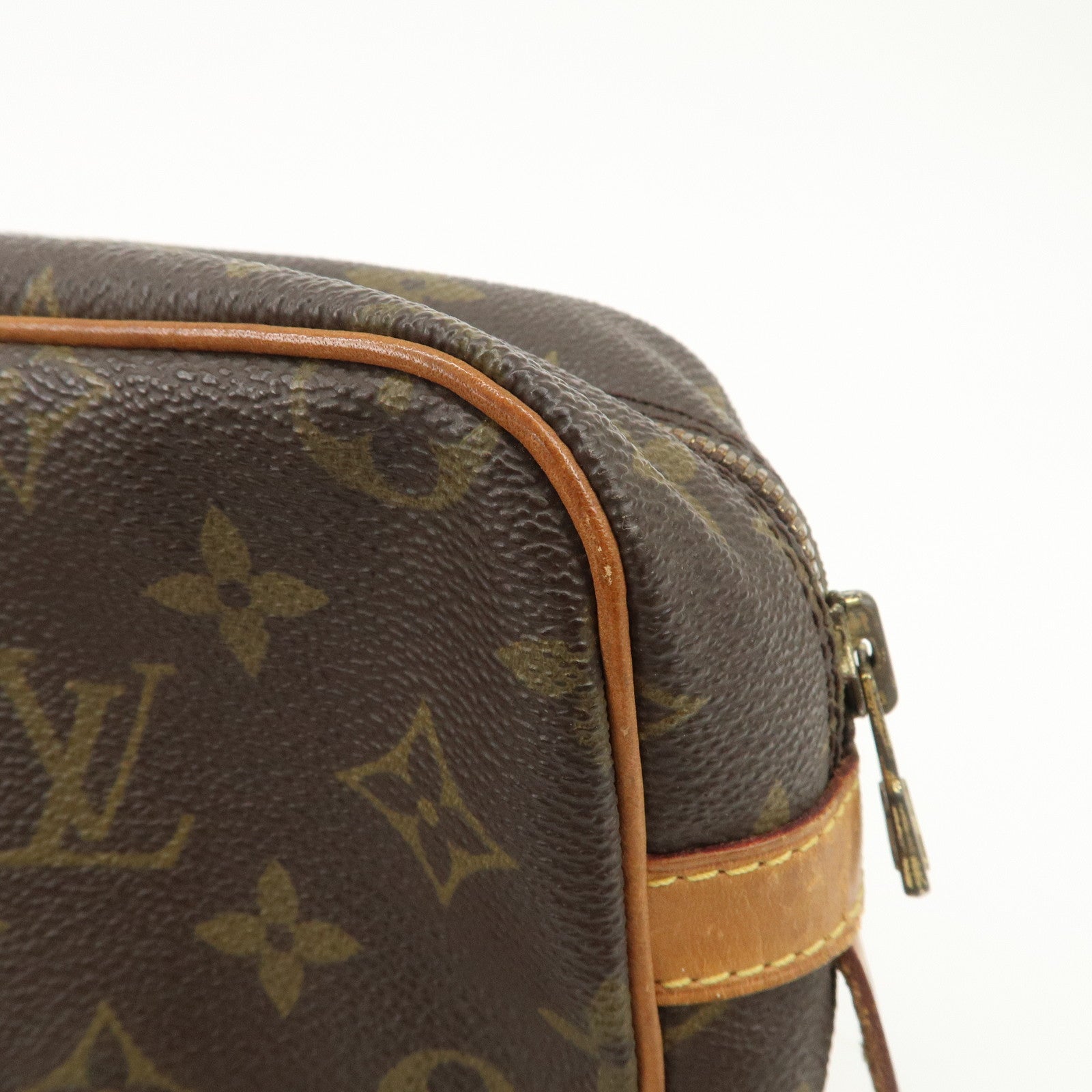 Louis Vuitton Monogram Compiegne 28 Pouch Clutch Bag Brown M51845