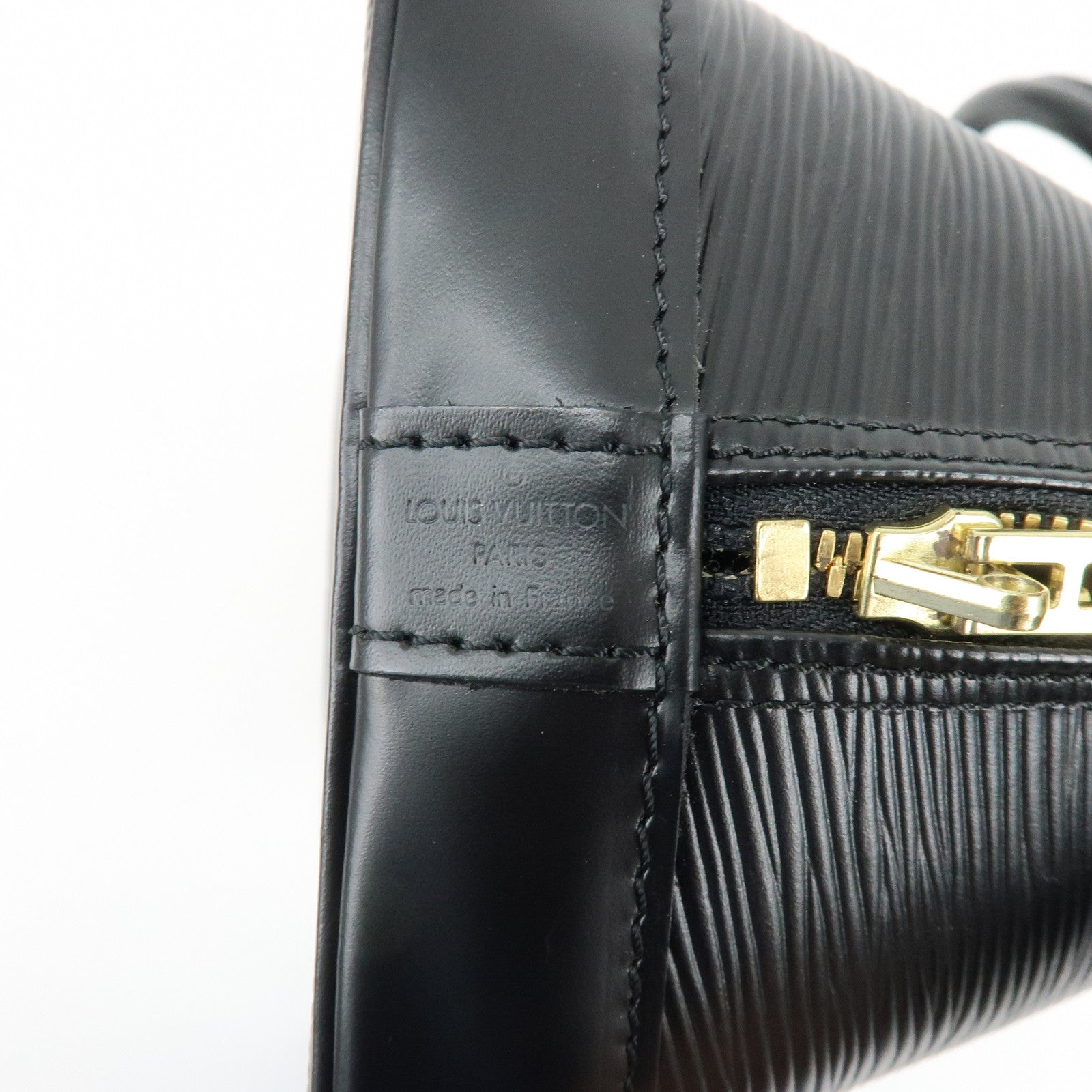 Louis Vuitton Epi Alma Hand Bag Noir Black M52142