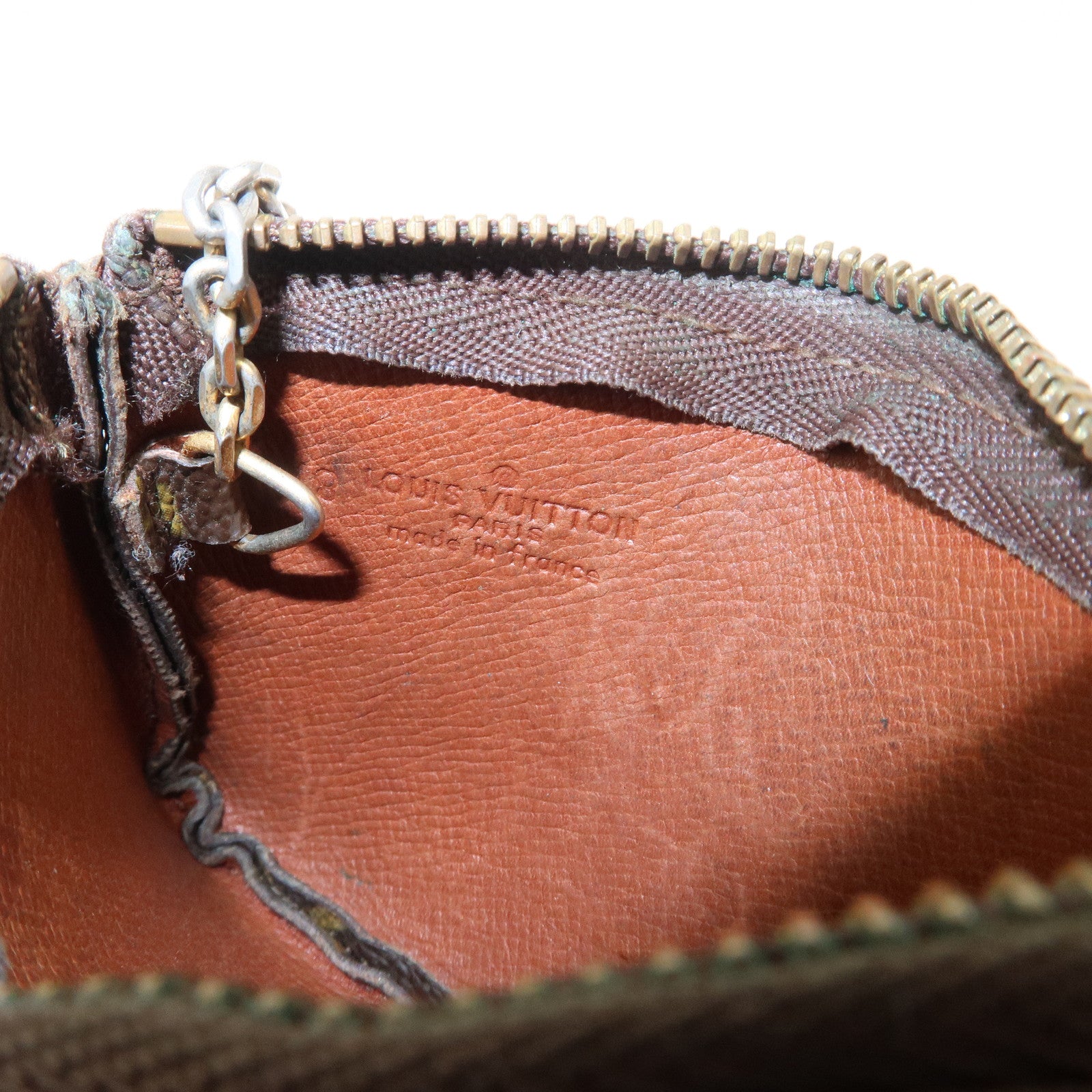 Louis Vuitton Monogram Pochette Cles Coin Case Key Case  M62650