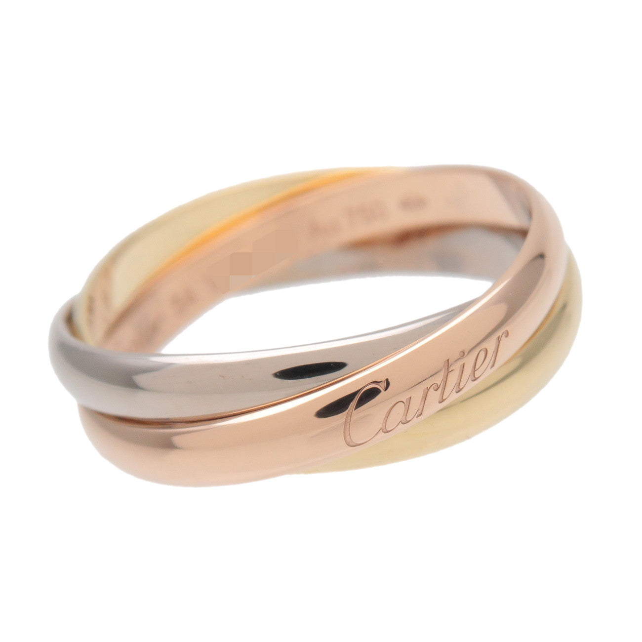 Cartier Trinity Ring SM K18 750YG/WG/PG #54 US7