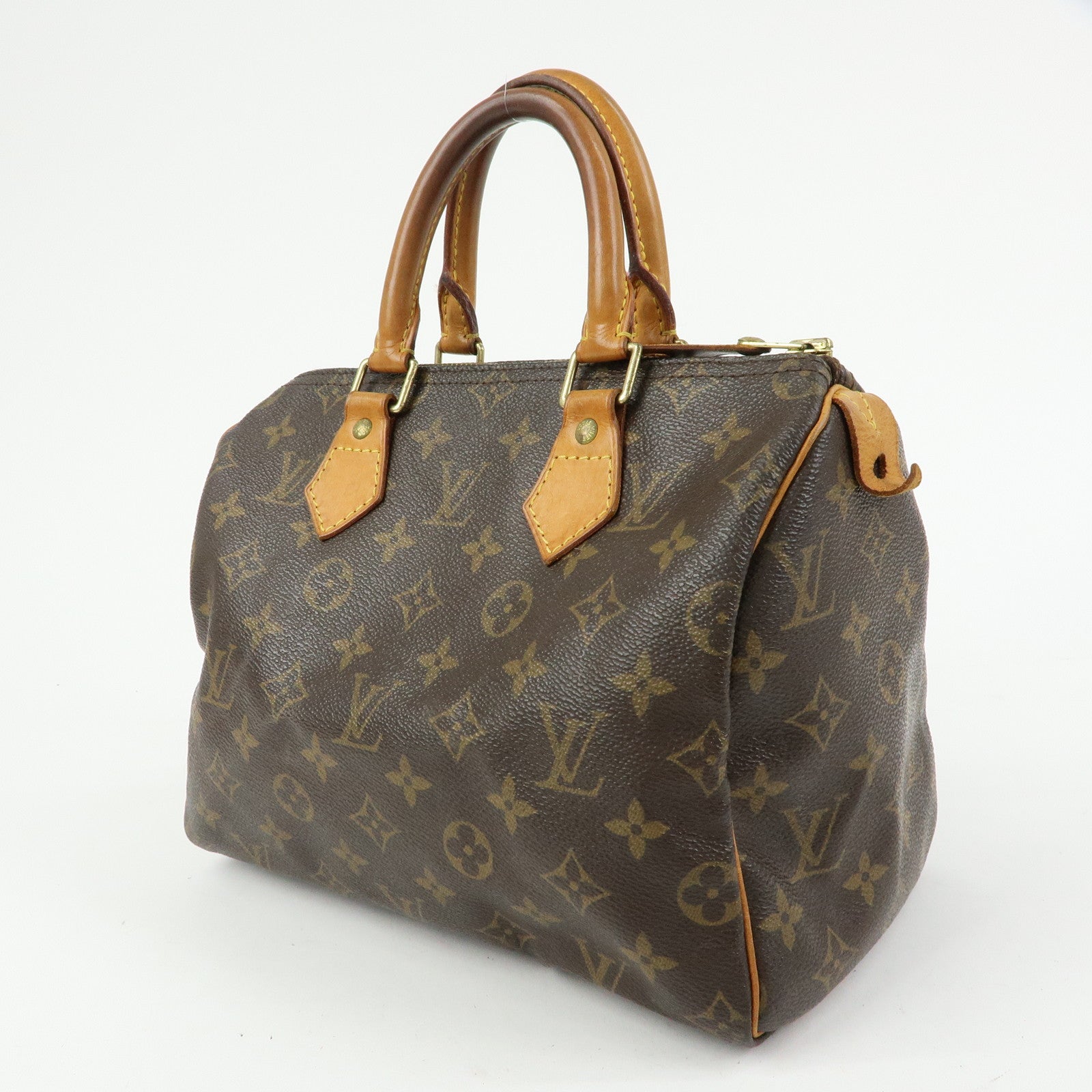 Louis Vuitton Monogram Speedy 25 Boston Bag Hand Bag Brown M41528