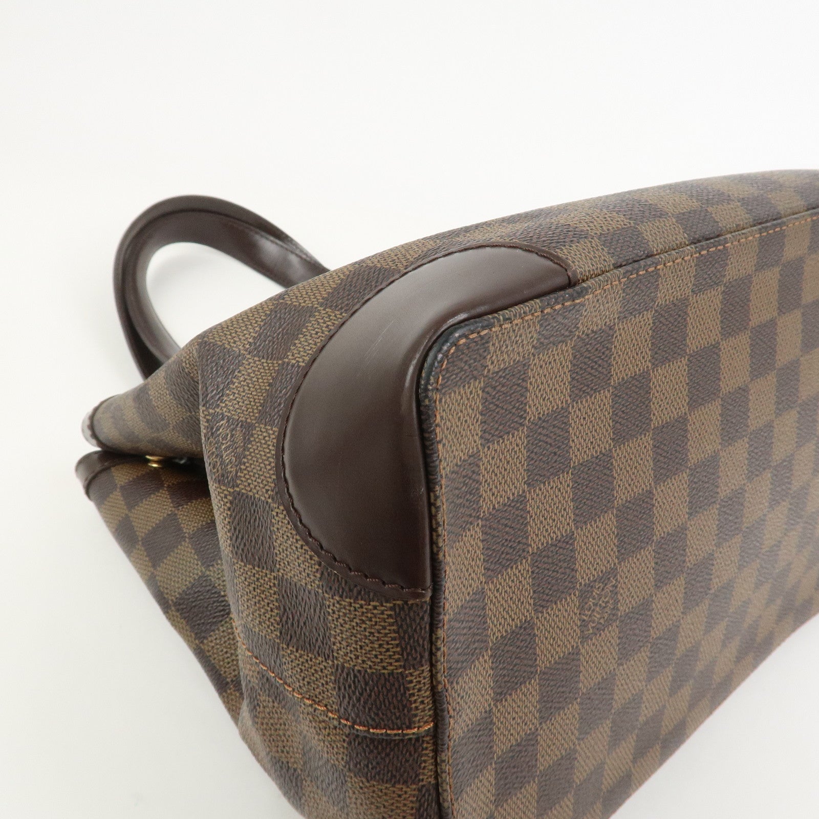Louis Vuitton Damier Ebene Hampstead PM Hand Bag Tote Bag N51205