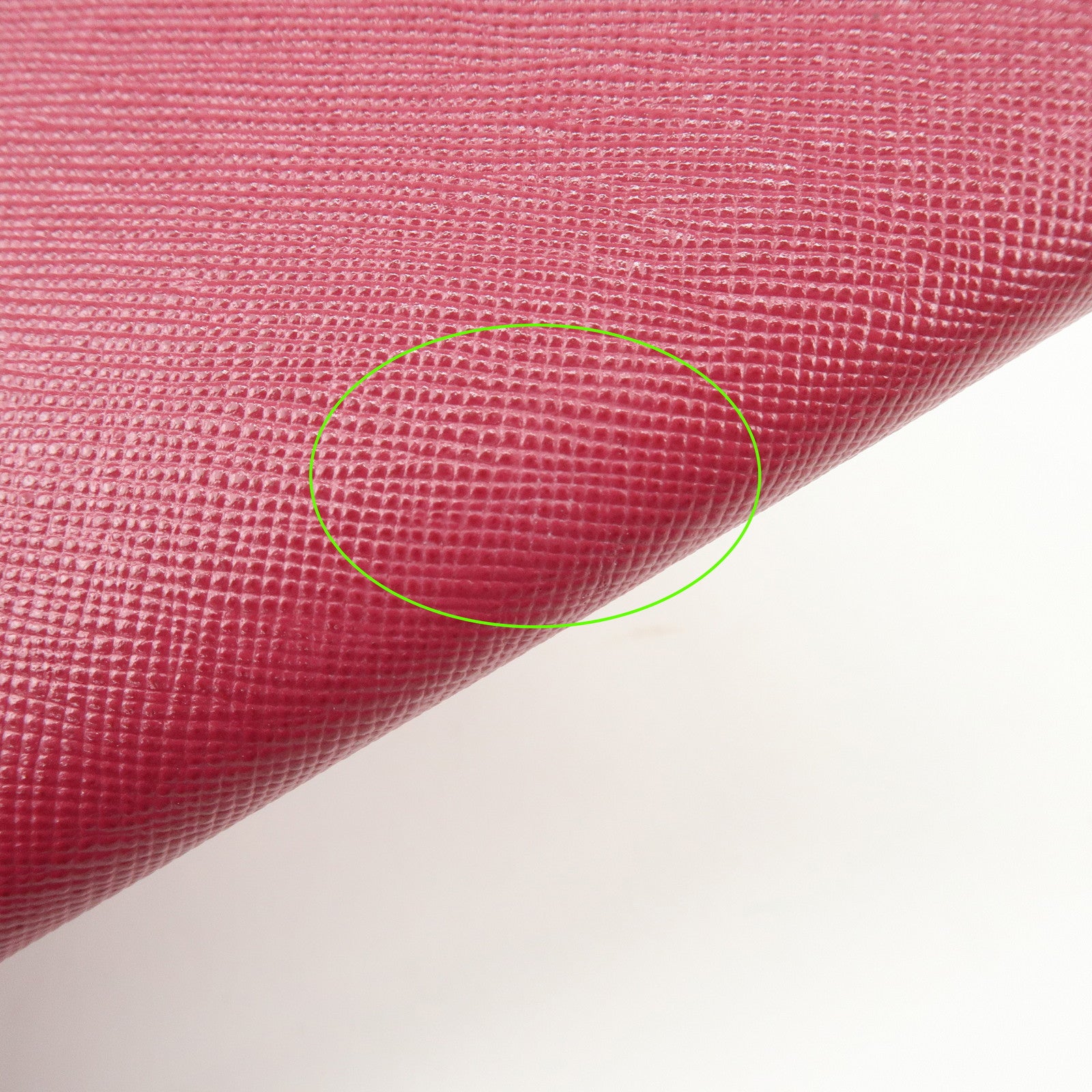 PRADA Saffiano Leather Chain Wallet WOC Pink 1M1290