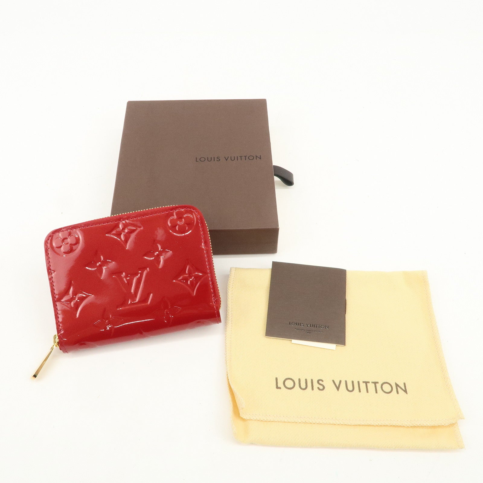 Louis Vuitton Monogram Vernis Zippy Coin Purse Pomme d'Amour M93608