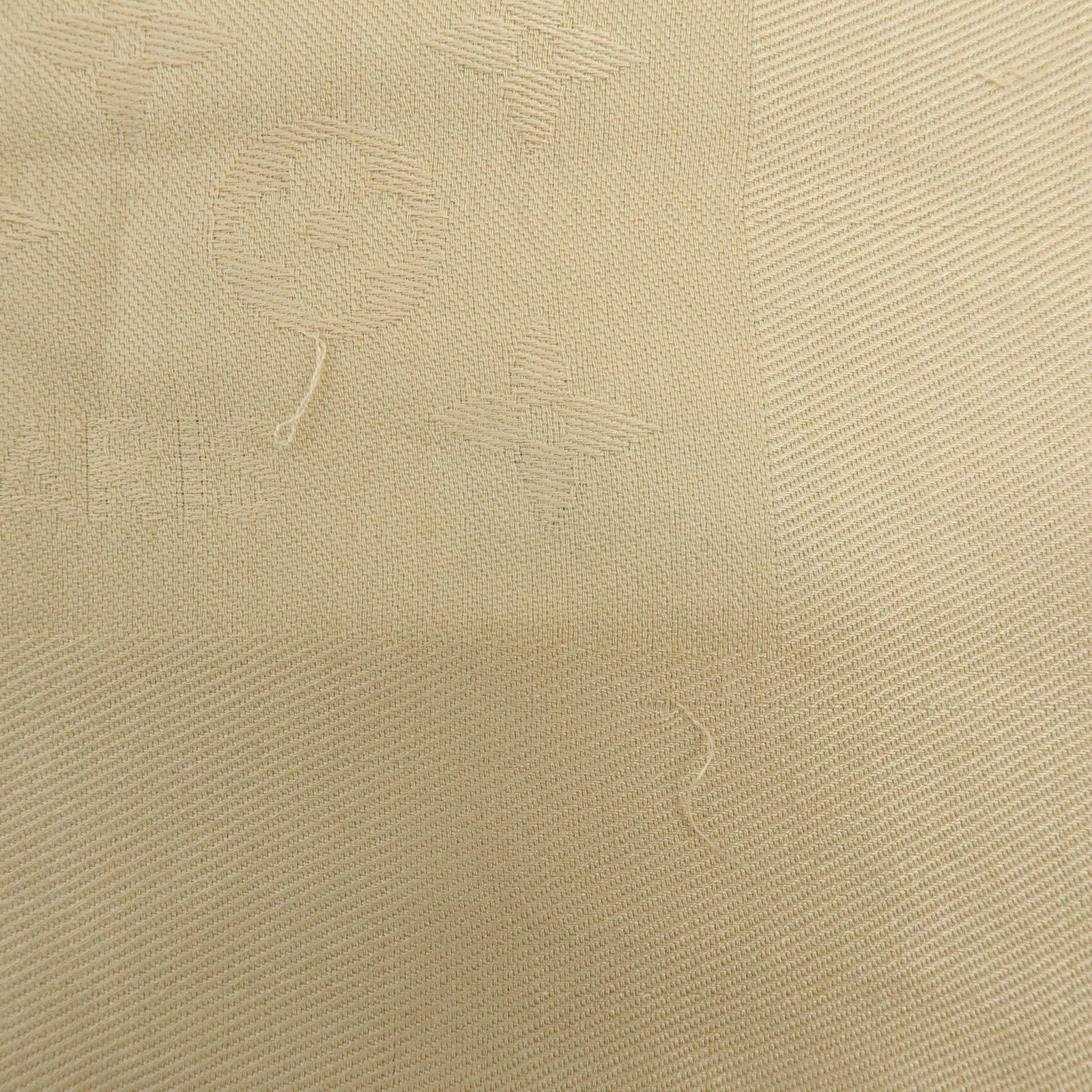 Louis Vuitton Monogram Silk Wool Scarf Shawl Beige