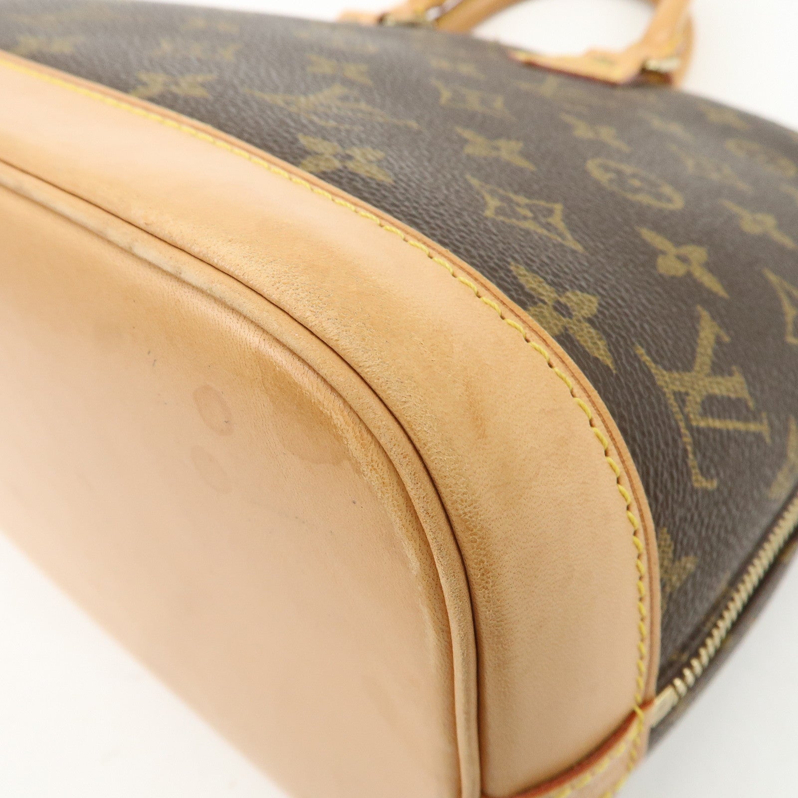 Louis Vuitton Monogram Alma Hand Bag Brown M51130