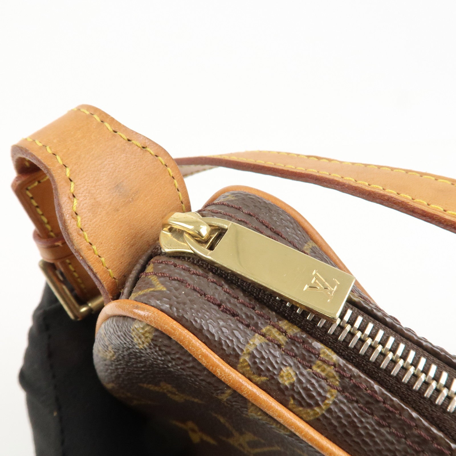 Louis Vuitton Monogram Pochette Croissant Shoulder Bag Brown M51510 Used