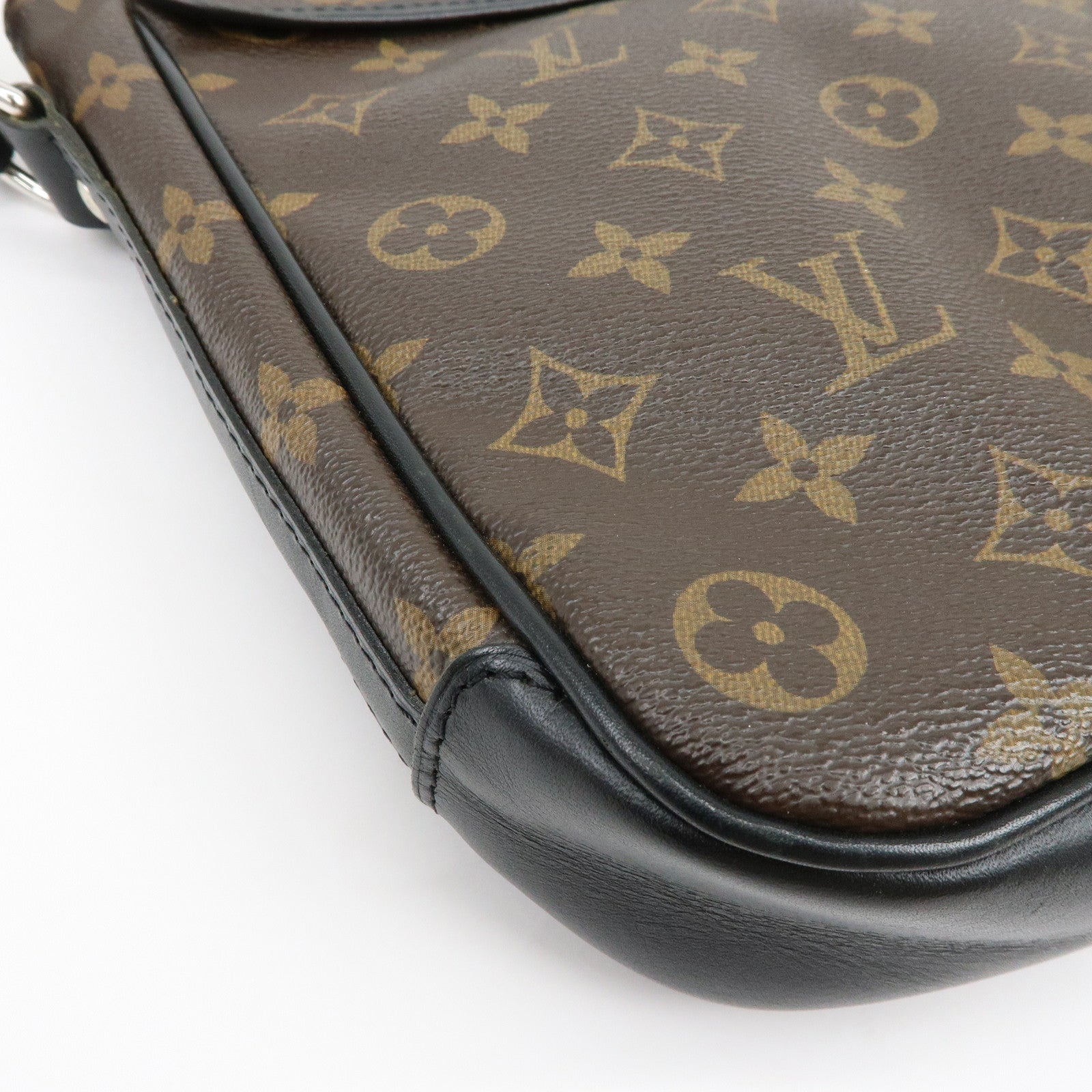 Louis Vuitton Monogram Macassar Bass PM Shoulder Bag Brown M56717