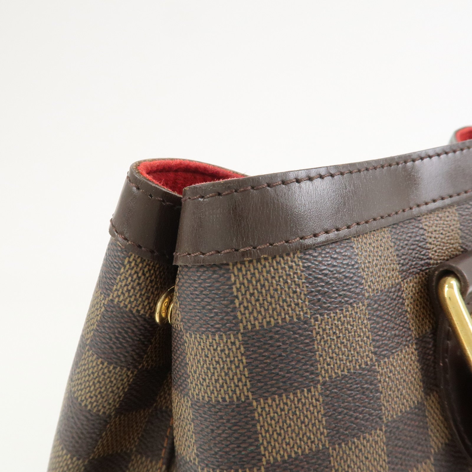 Louis Vuitton Damier Ebene Hampstead PM Hand Bag Tote Bag N51205