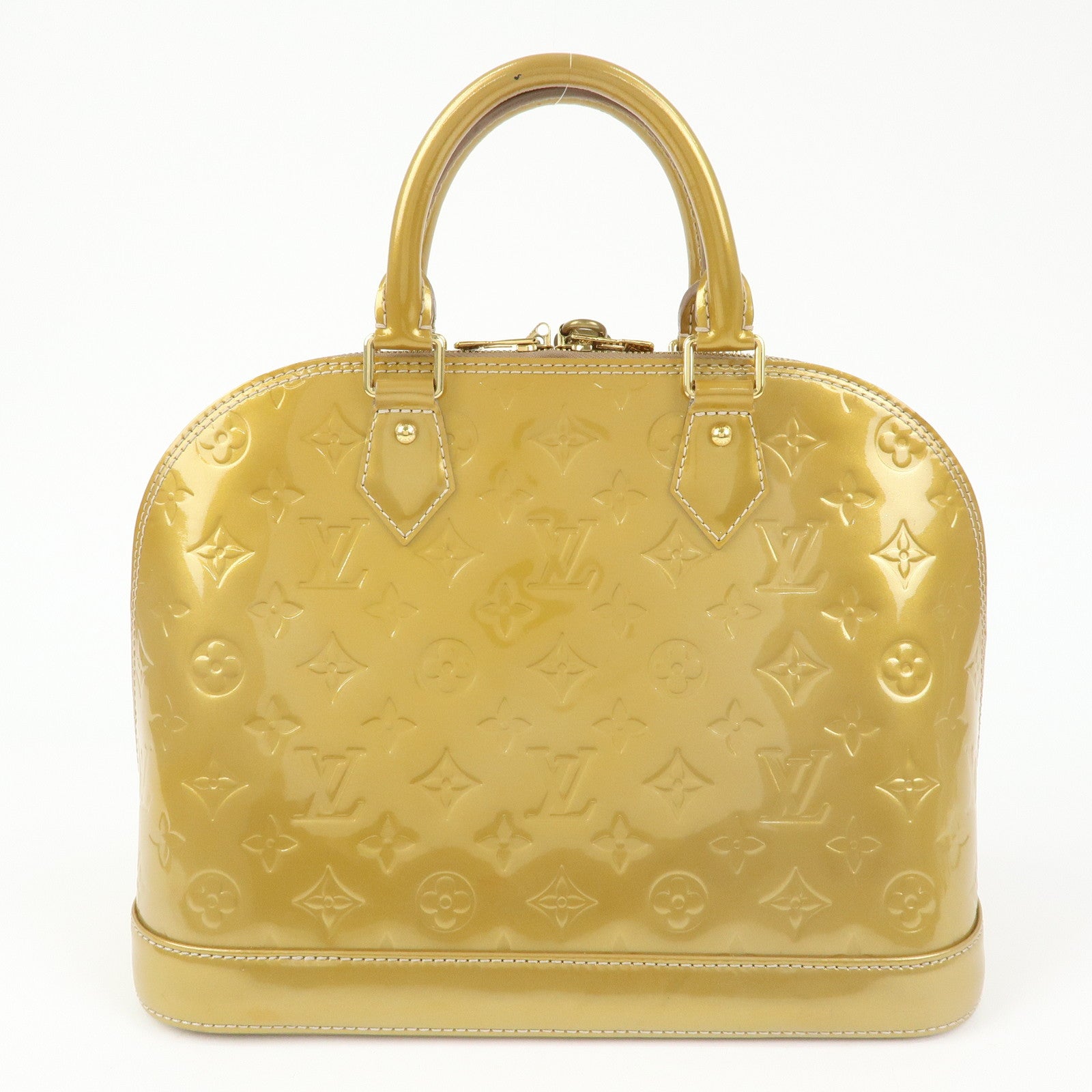 Louis Vuitton Monogram Vernis Alma PM Hand Bag Mordore M50563