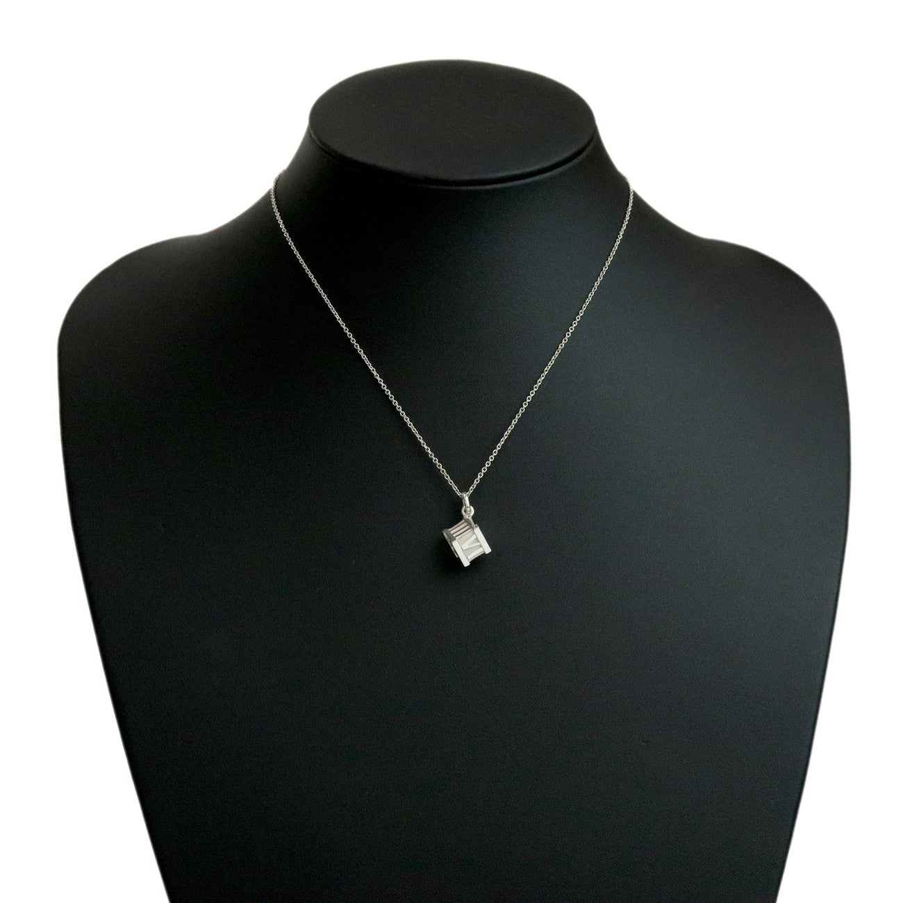Tiffany & Co Atlas Cube Necklace SV925 Silver