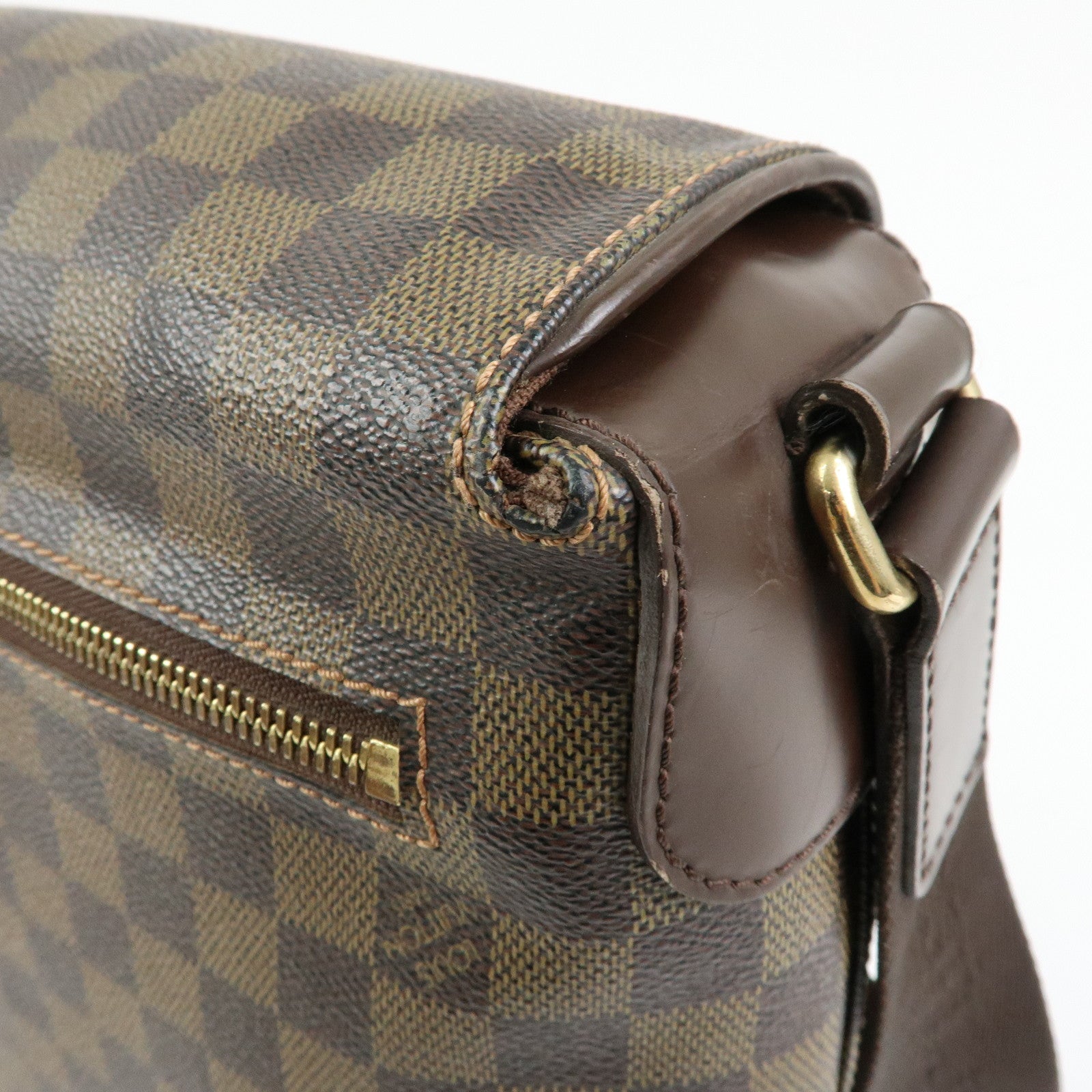 Louis Vuitton Damier Spencer Shoulder Bag Damier Ebene Brown N58021