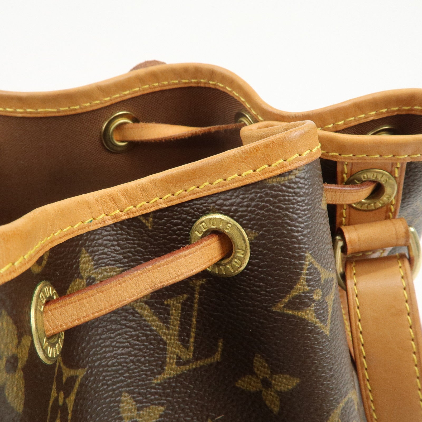 Louis Vuitton Monogram Petit Noe Shoulder Bag Brown M42226